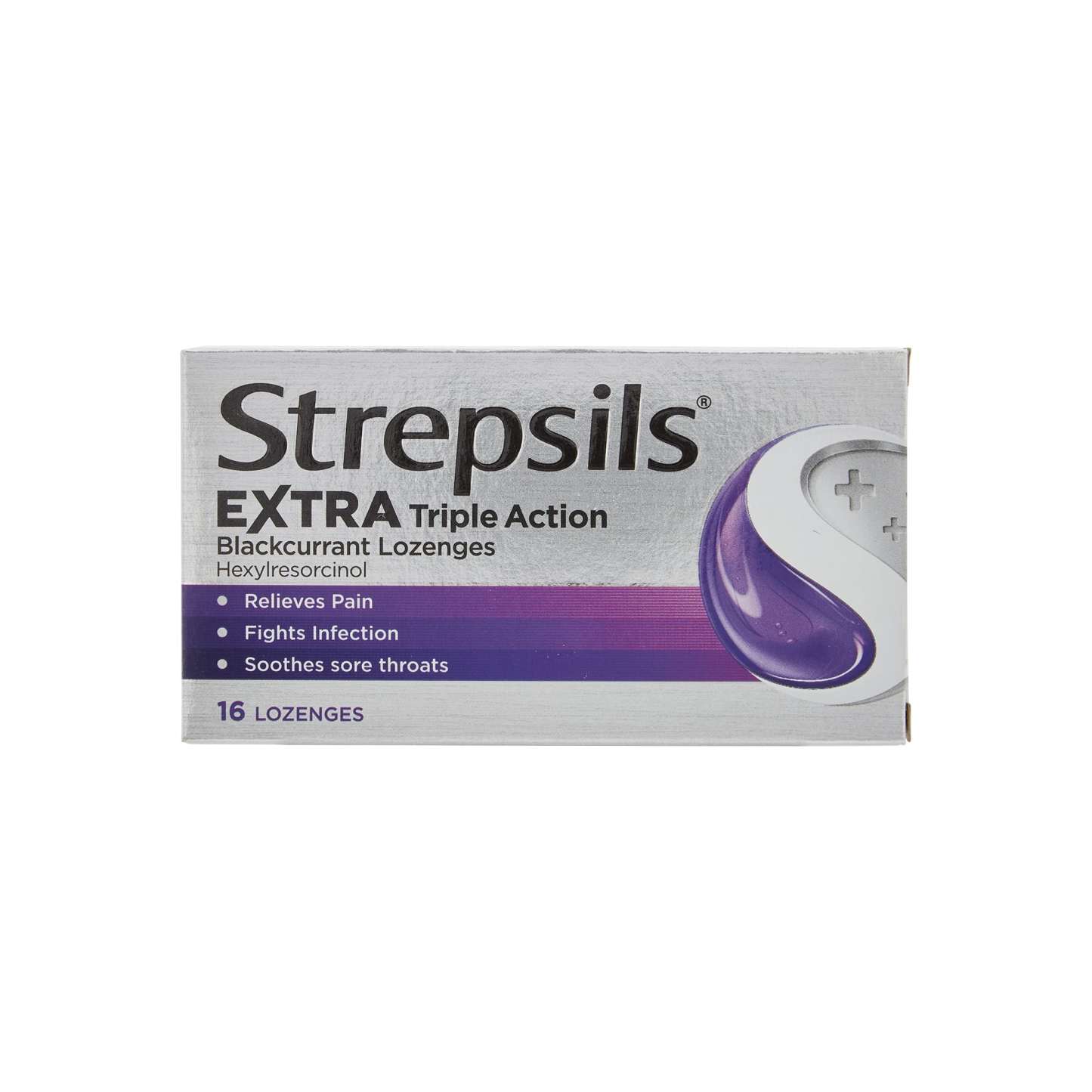 Strepsils Extra Blackcurrant 16's