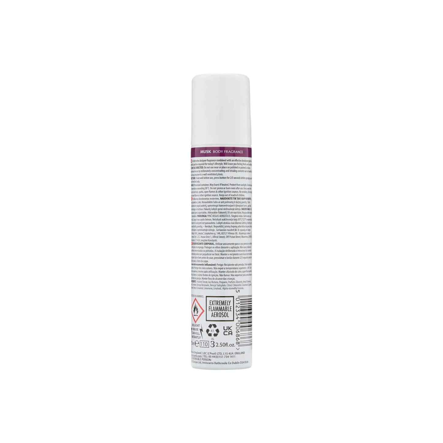 Insette Musk Body Fragrance 75ml