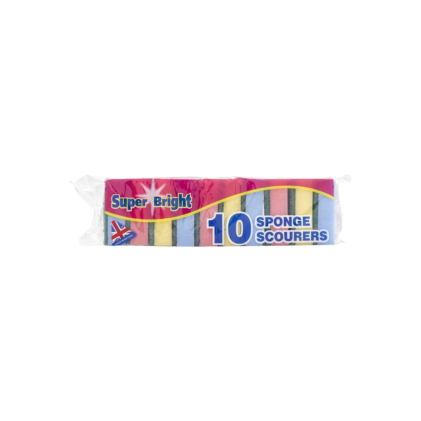 Super Bright Sponge Scourer 10pk