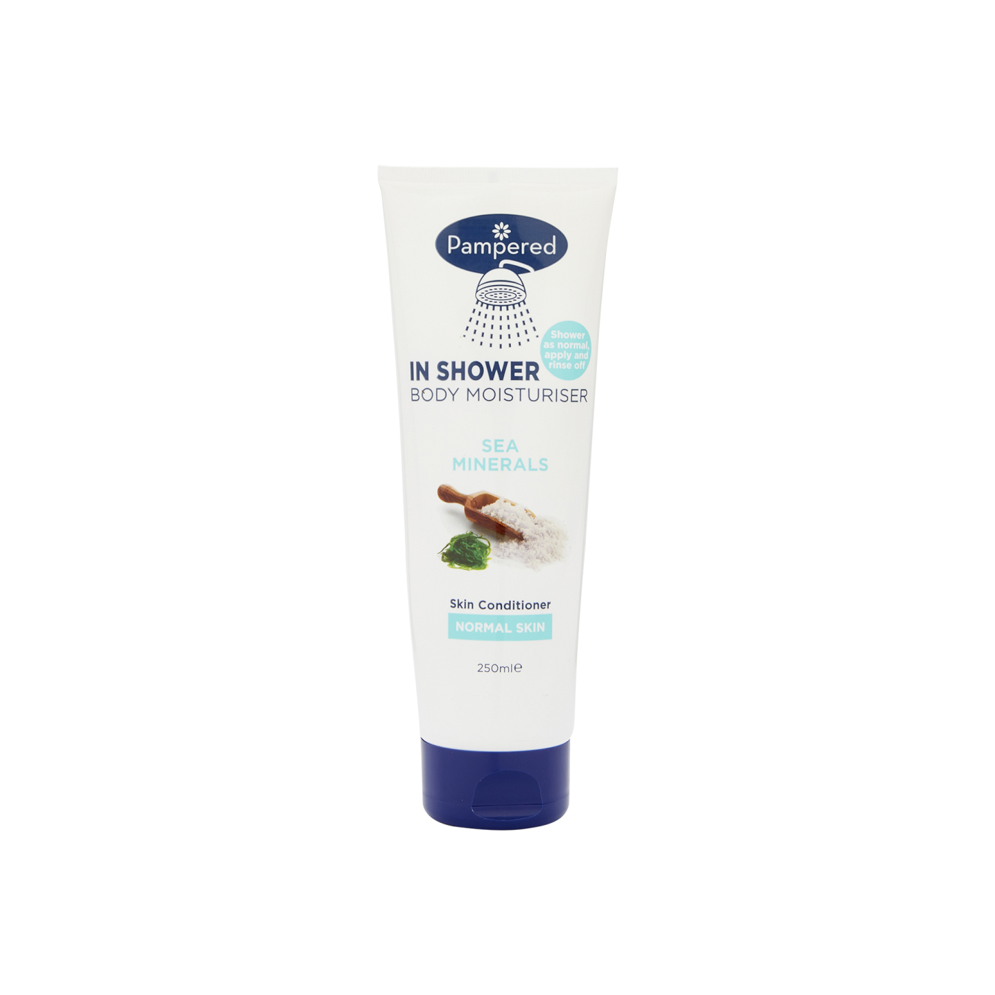Pampered In Shower Body Moisturiser Sea Minerals 250ml
