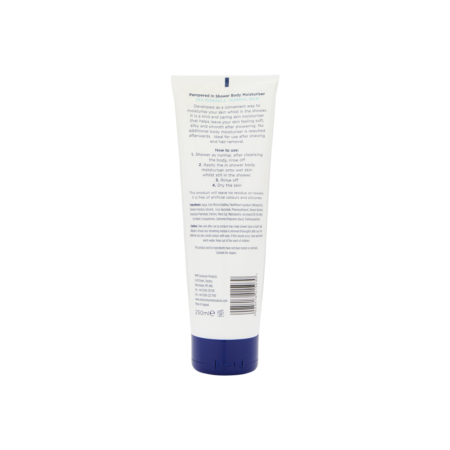 Pampered In Shower Body Moisturiser Sea Minerals 250ml