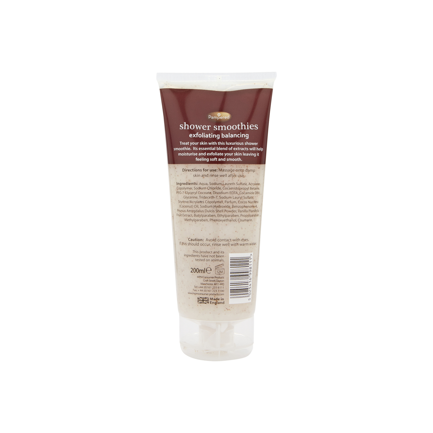 Pampered Shower Smoothies Exfoliating Balancing 200ml