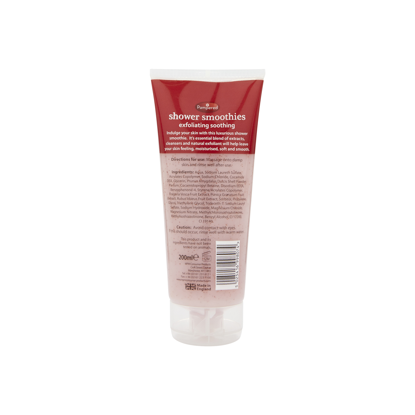 Pampered Shower Smoothies Exfoliating Soothing 200ml