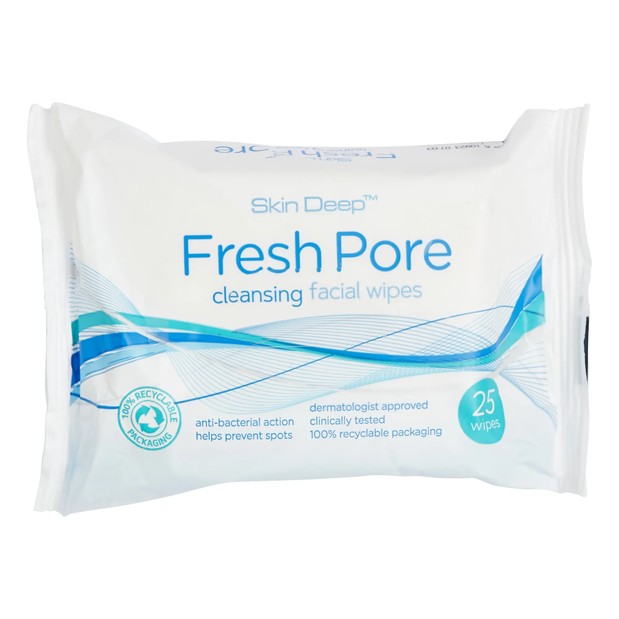 Skin Deep Pore Cleansing Facial Wipes 25's