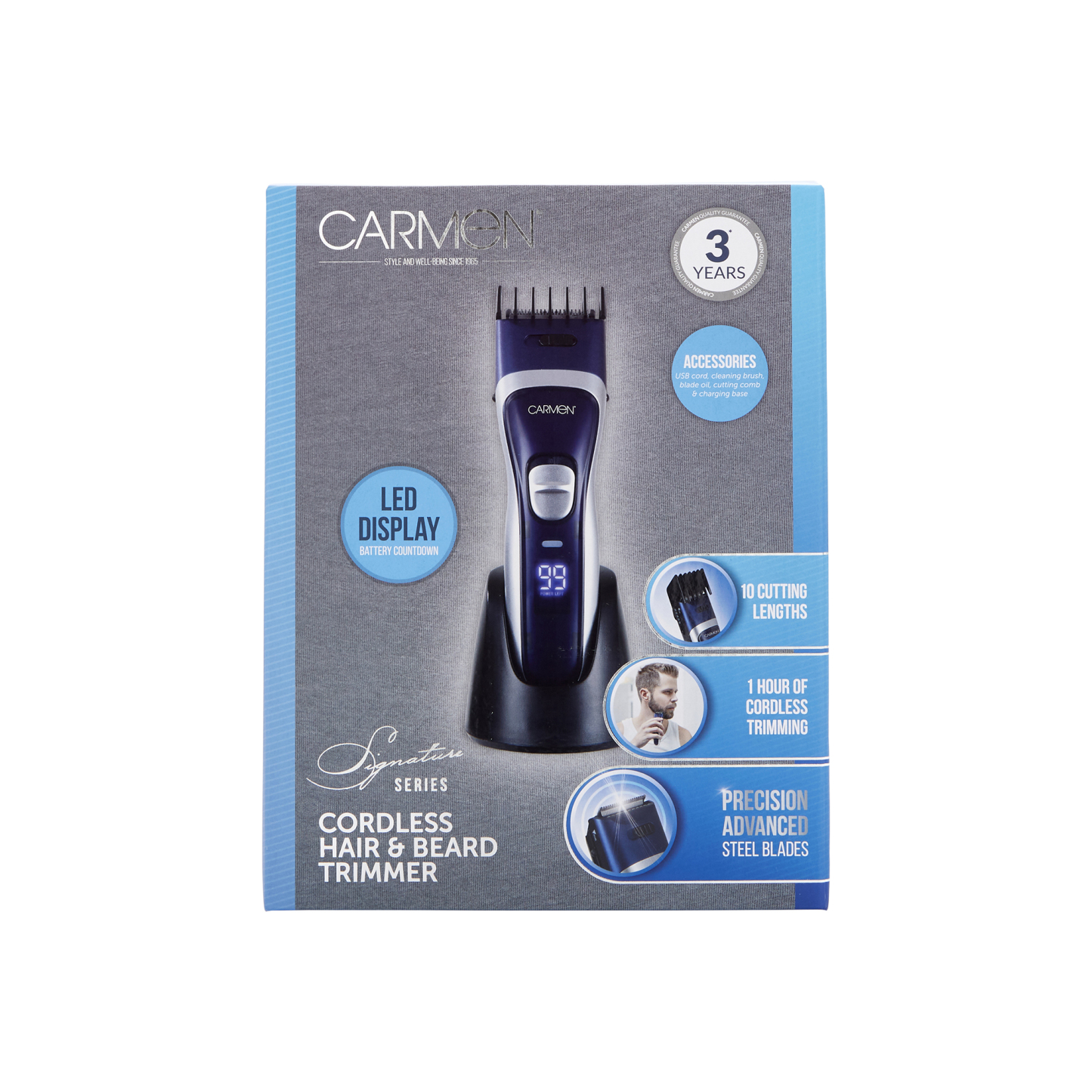Carmen Cordless Hair & Beard Trimmer