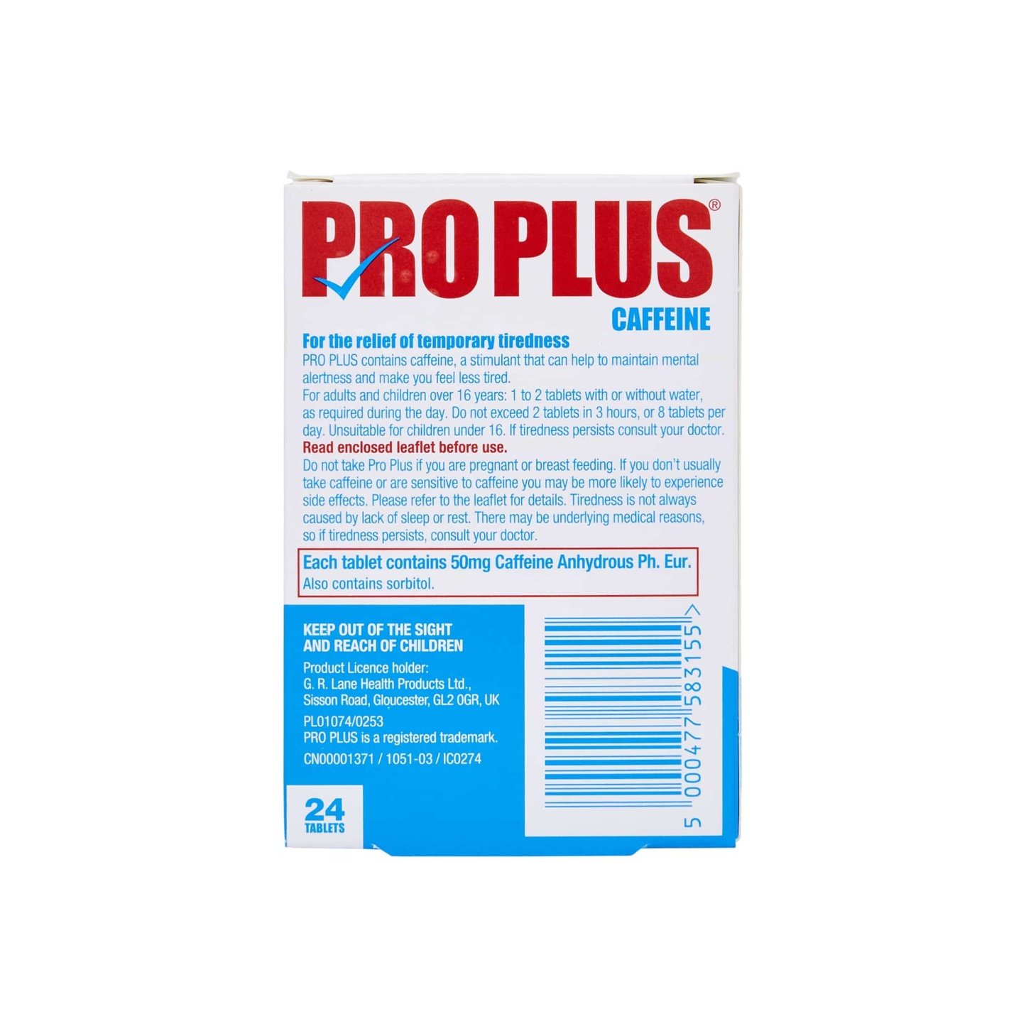 Pro Plus Caffeine 24's