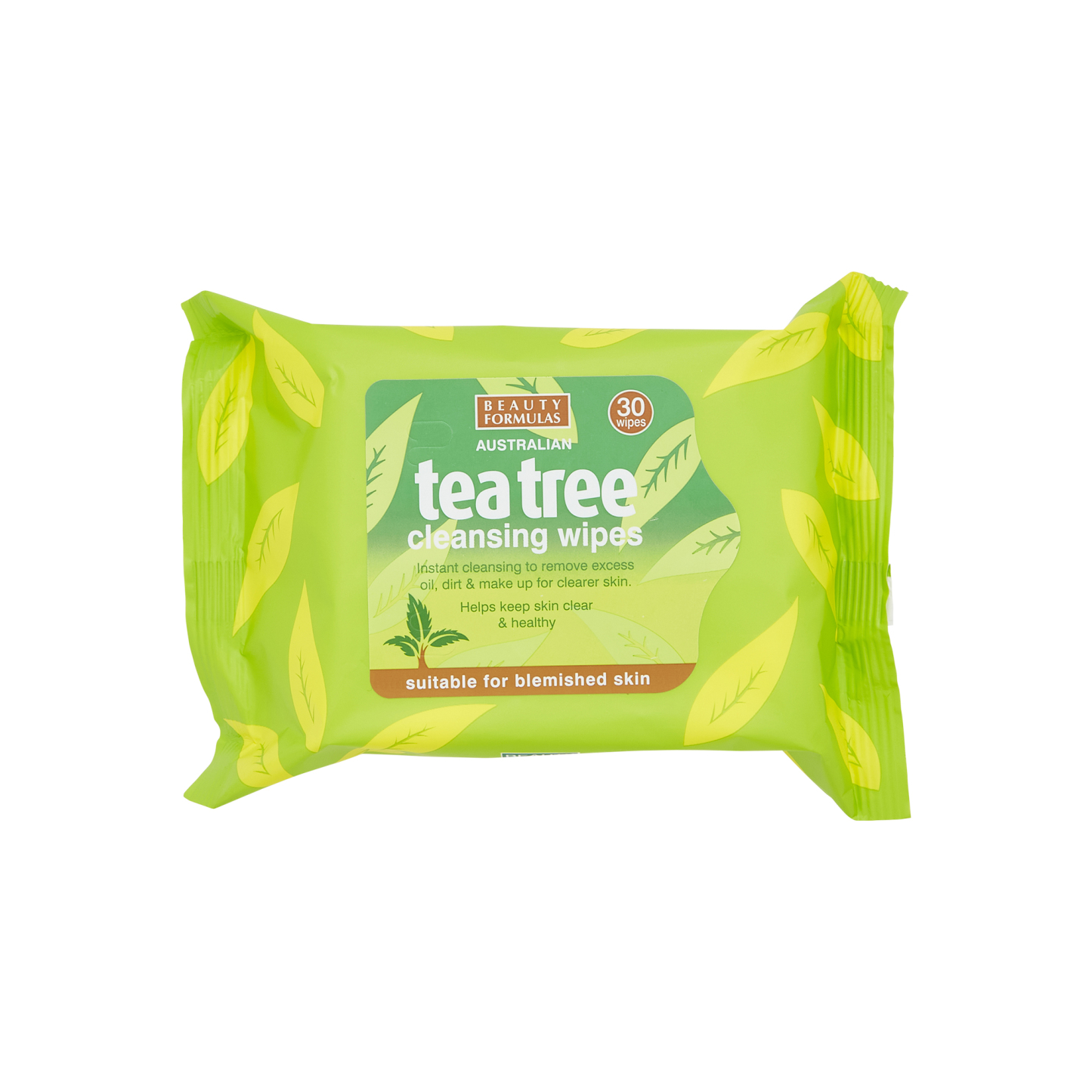 Beauty Formulas Teatree Cleansing Wipes 30's