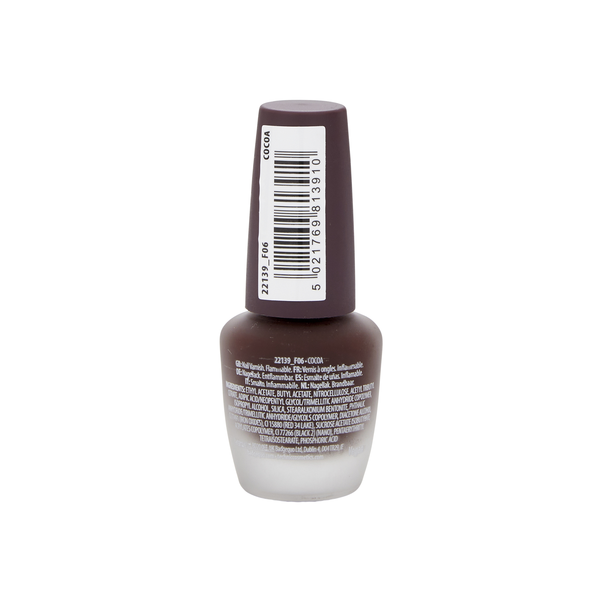 Technic Matte Nail Varnish Cocoa