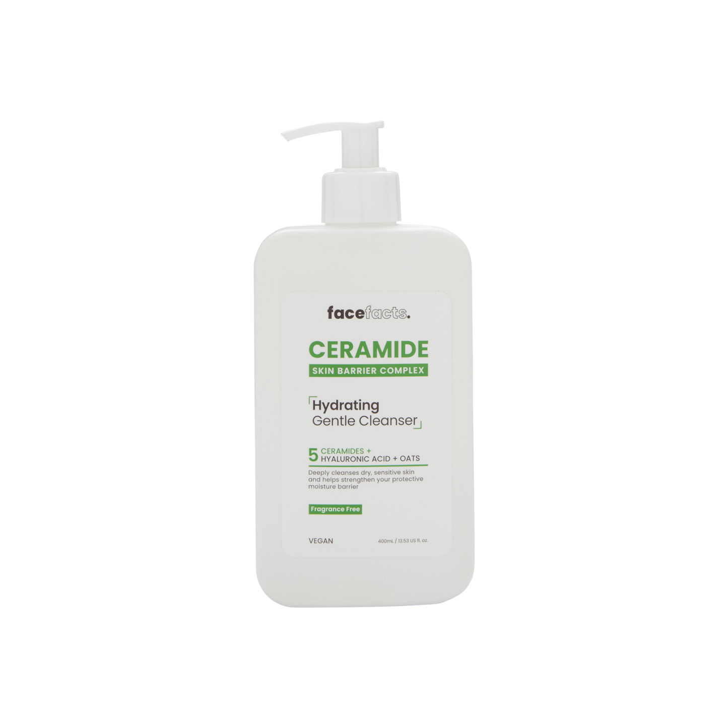 Face Facts Ceramide Skin Barrier Complex Hydrating Gentle Cleanser 400ml