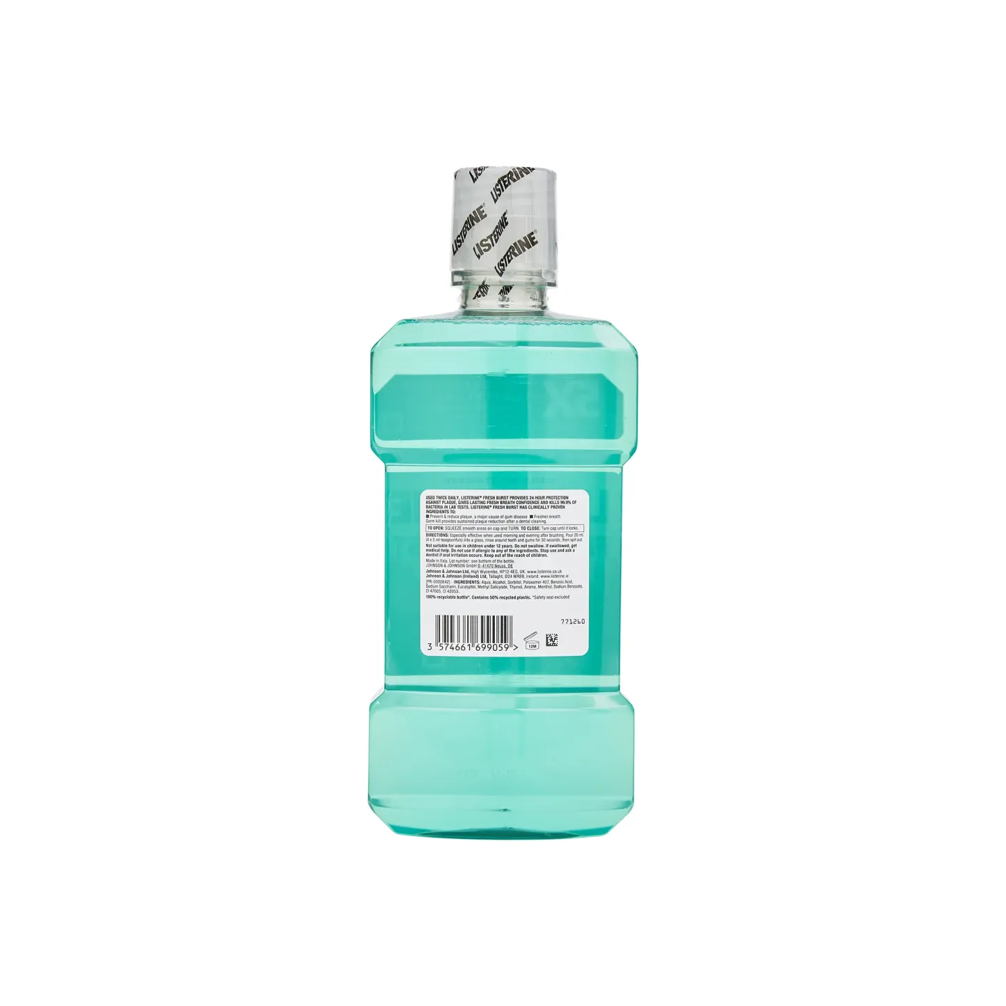 Listerine Essentials Fresh Burst Mouthwash 750ml