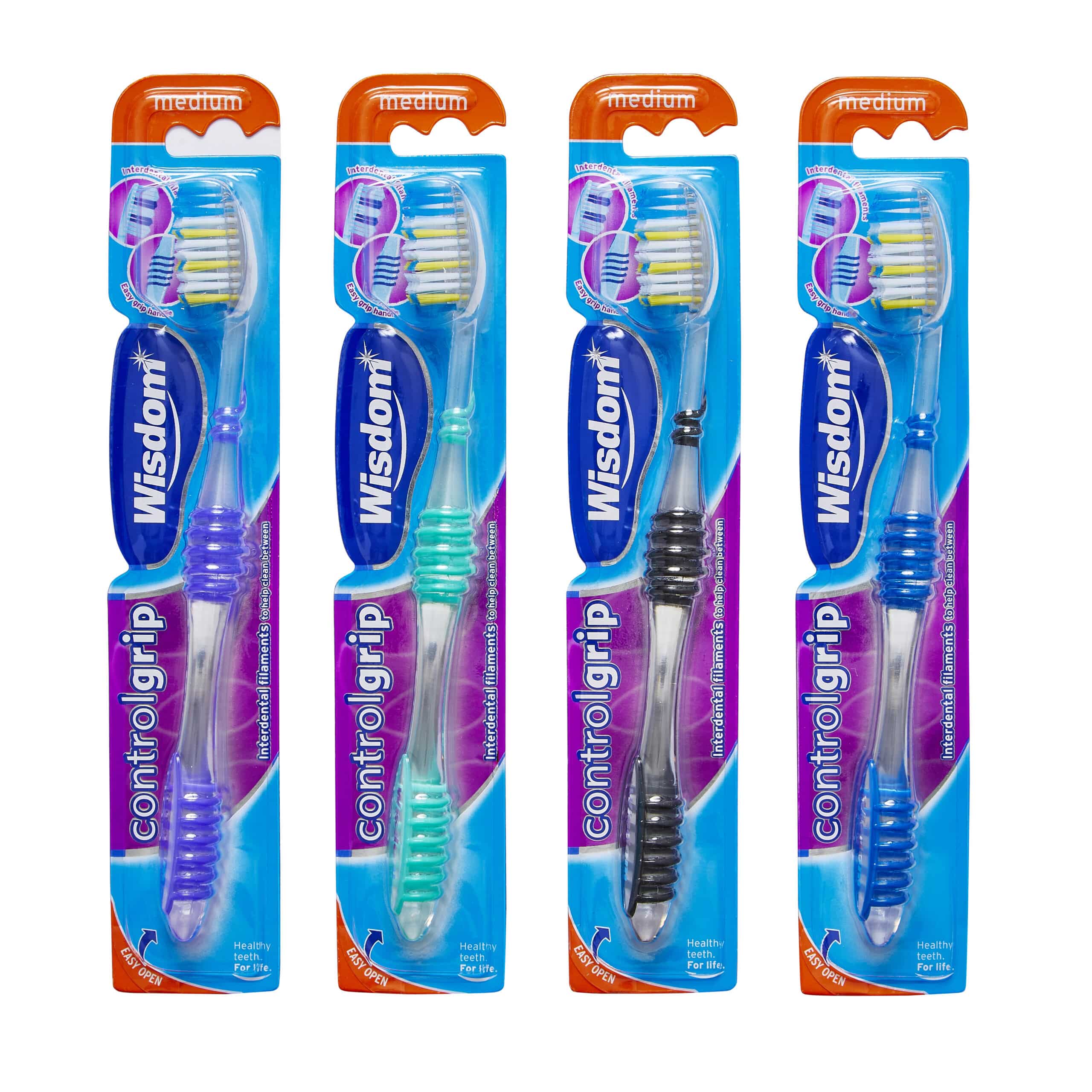 Wisdom Control Grip Medium Toothbrush