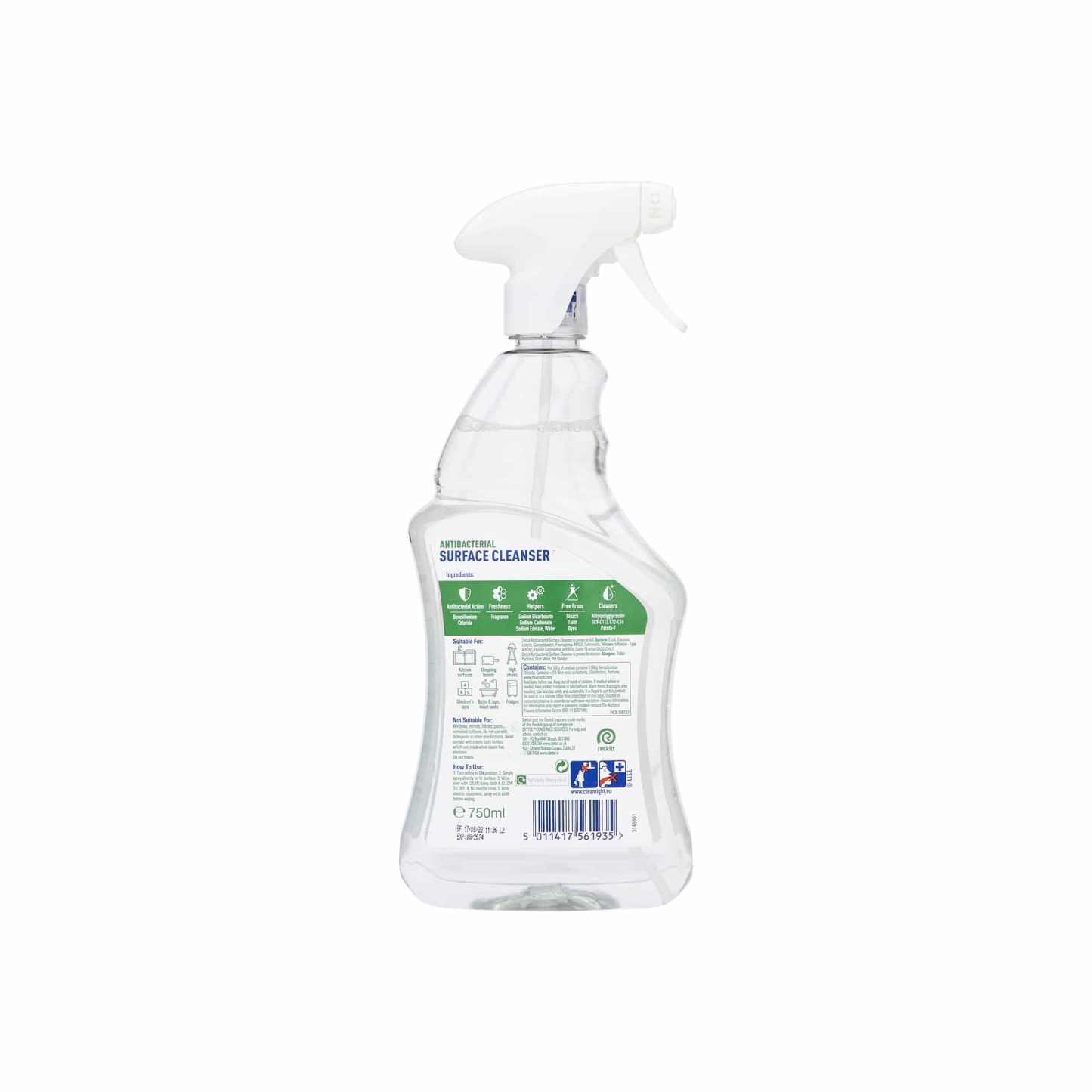 Dettol Anti-Bacterial Cleansing Spray 750Ml