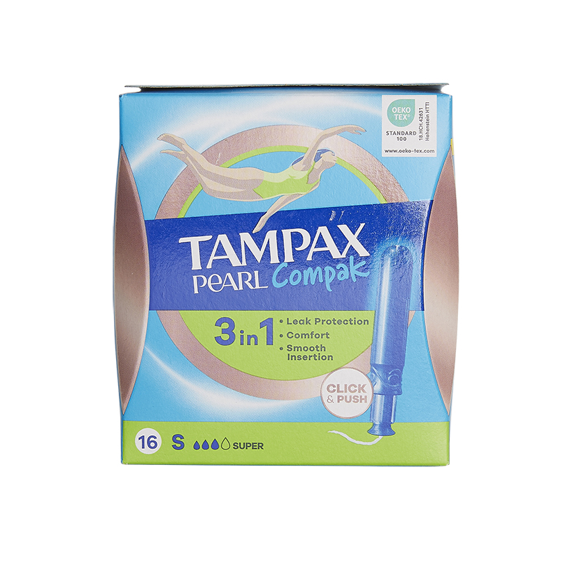 Tampax Pearl Compak Super Applicator Tampons 16