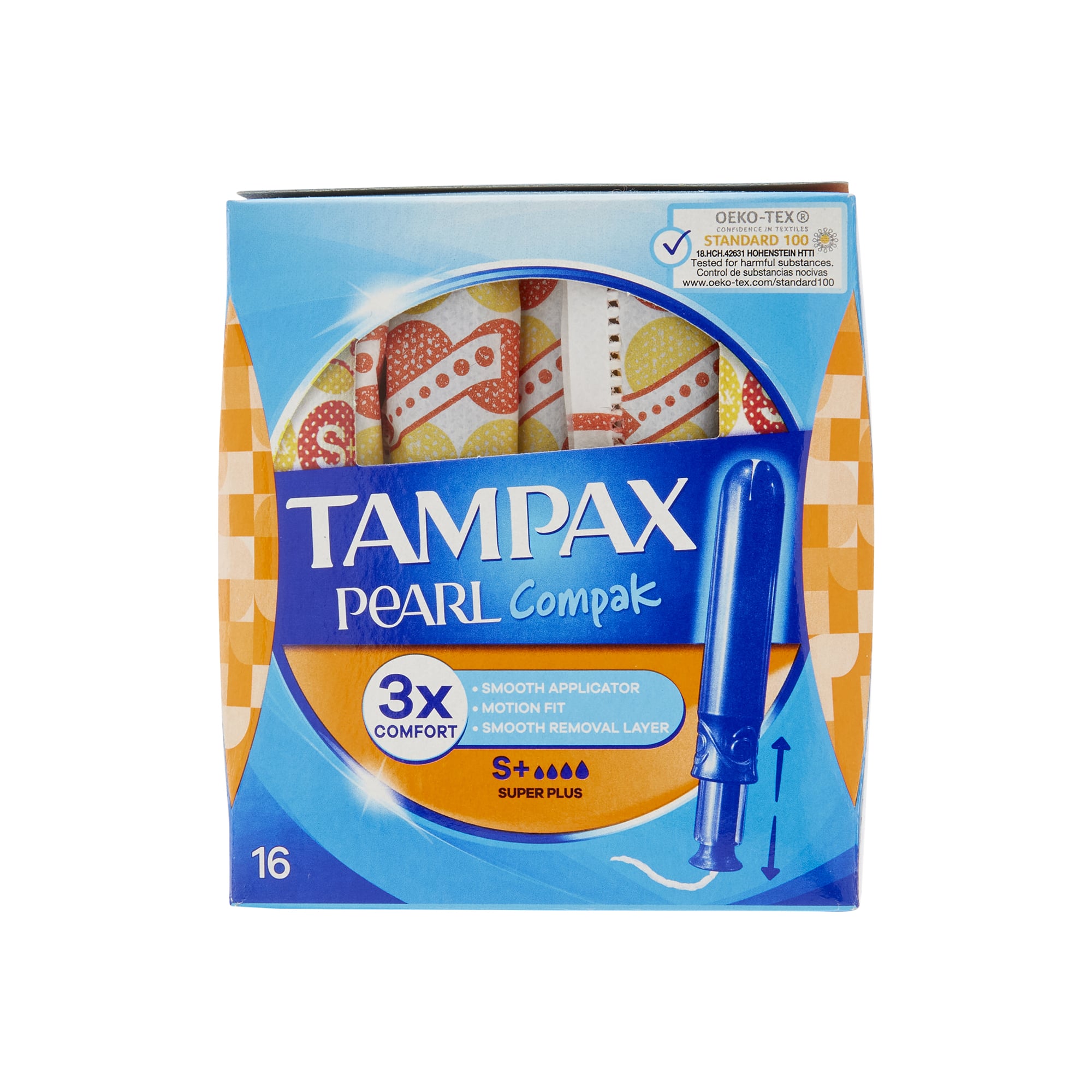 Tampax Pearl Compak Super Plus Tampons With Applicator x16