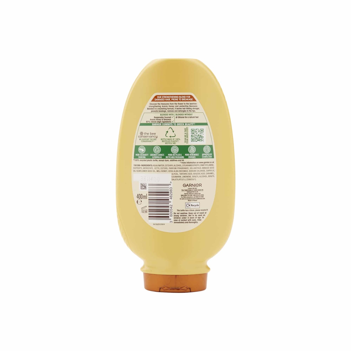 Garnier Ultimate Blends Honey Treasures Strengthening Conditioner 400ml