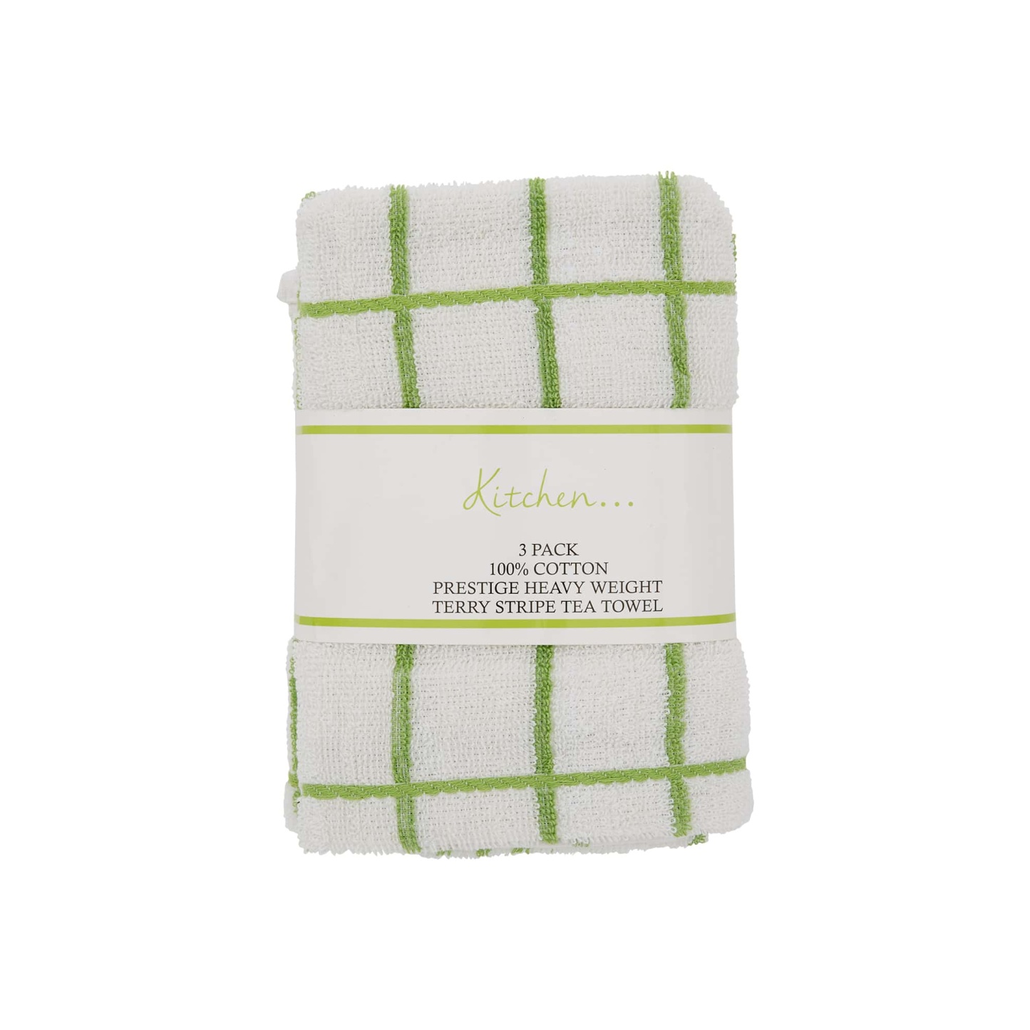 Tea Towel 3Pk Prestige Green