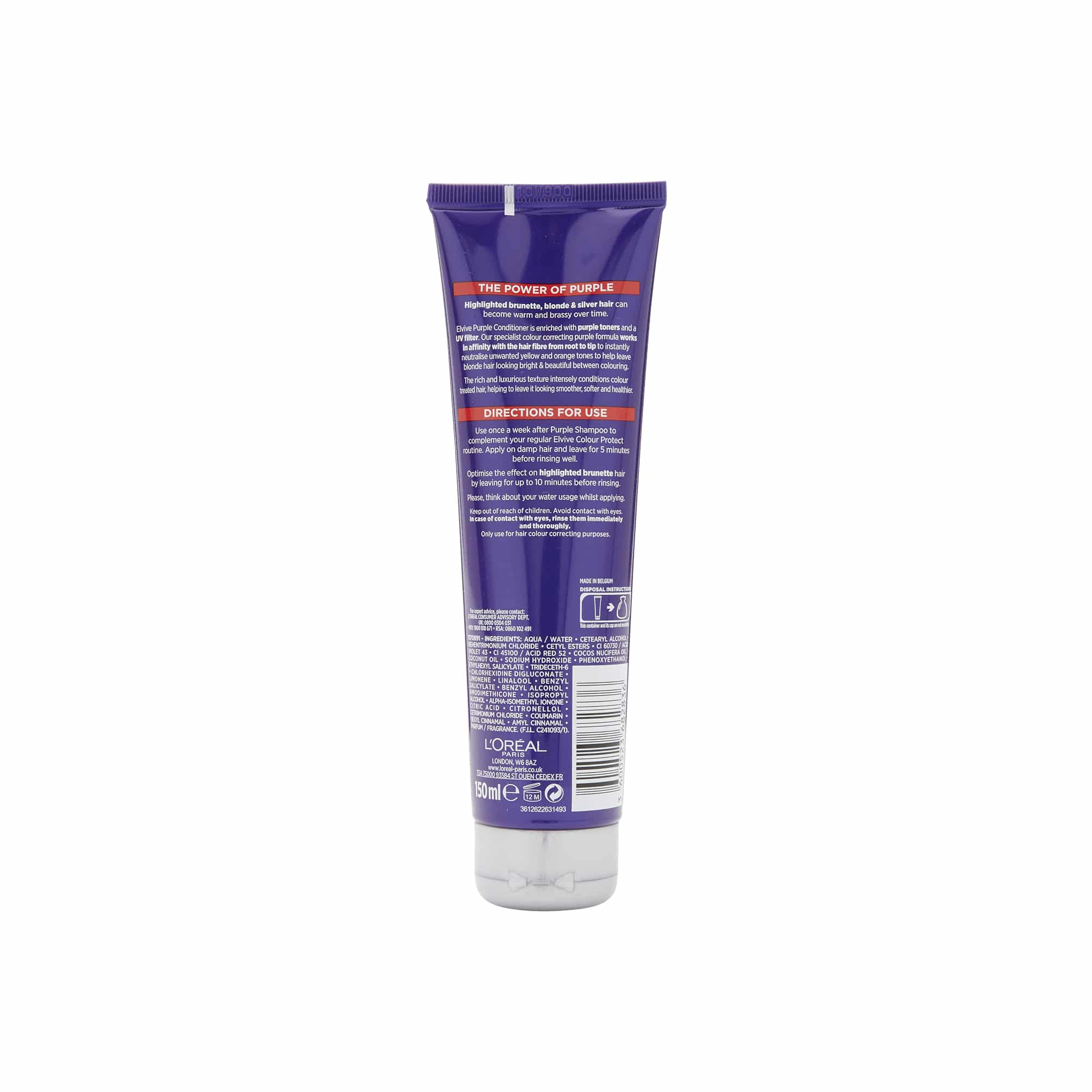 L'Oreal Elvive Colour Protect Purple Conditioner 150Ml