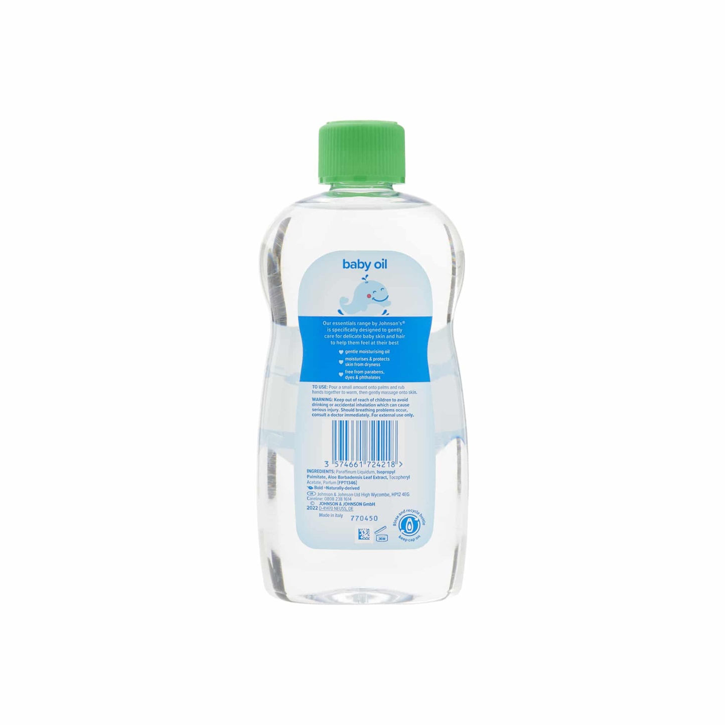 Essential's By Johnson's Baby Oil 500ml