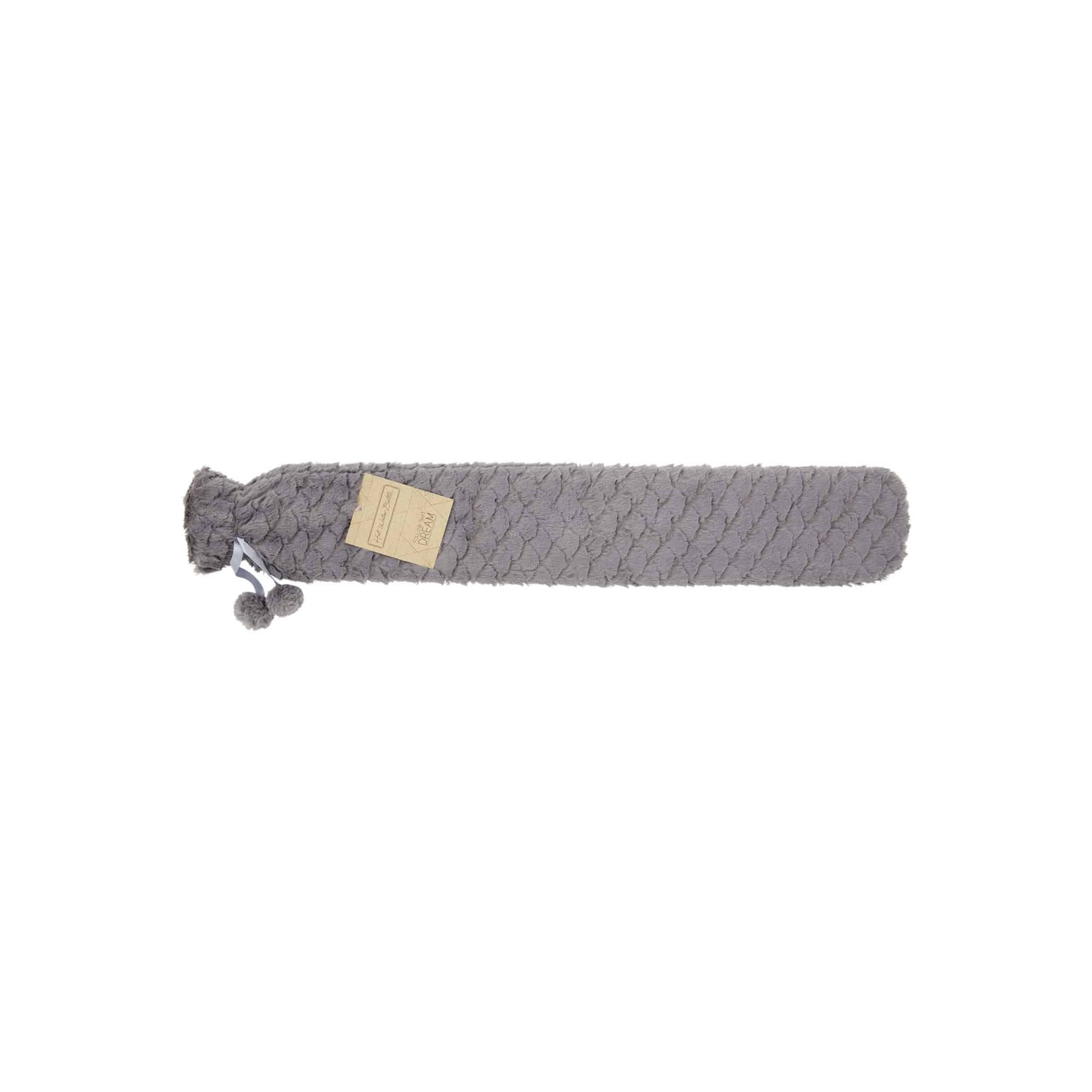 Long Hot Water Bottle Grey Cover