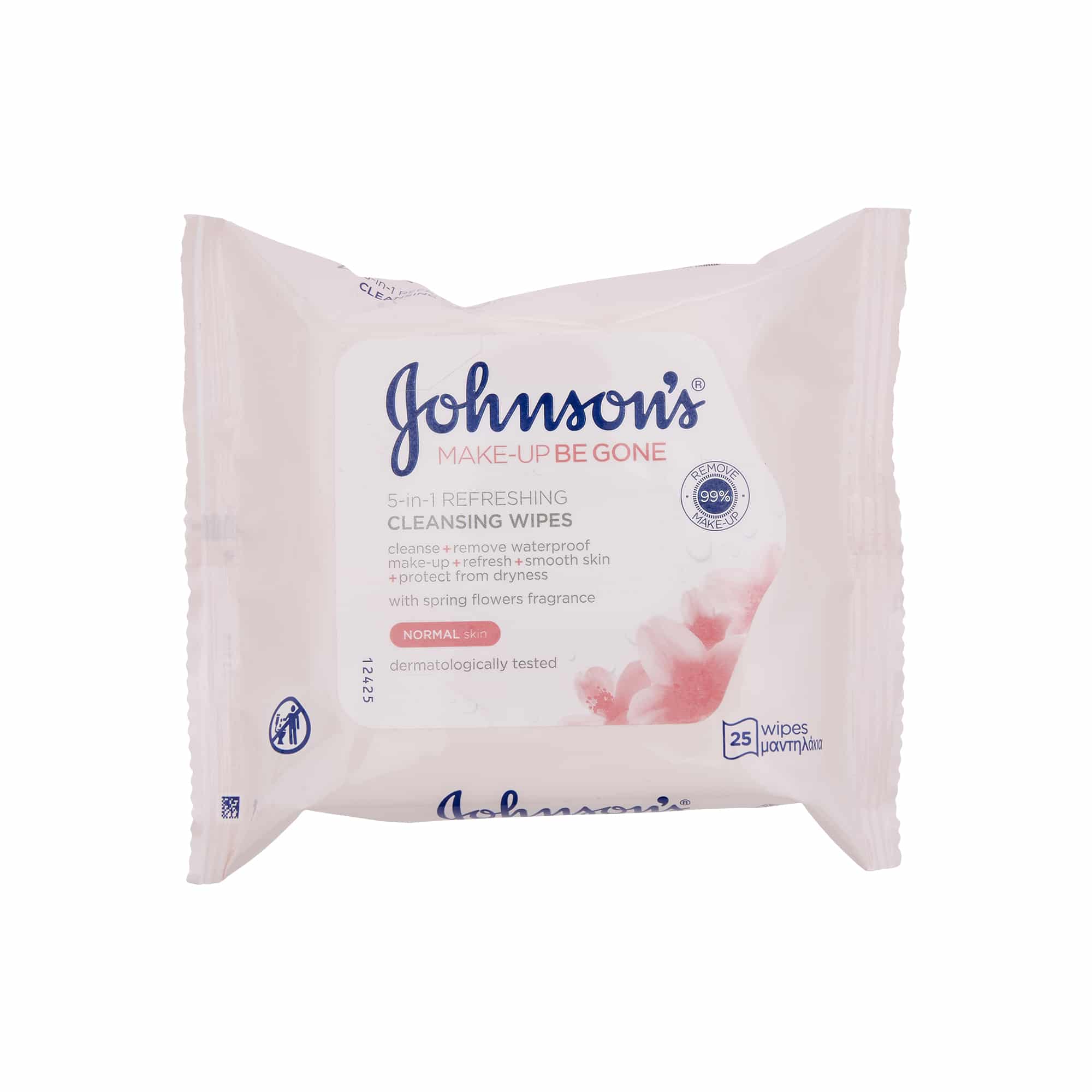 Johnson's Make-Up Be Gone 5-in-1 Refreshing Cleansing Wipes 25 Wipes