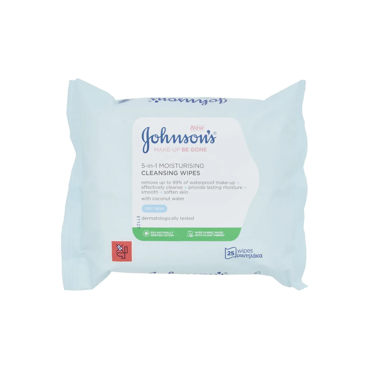 Johnson's Make-Up Be Gone 5-in-1 Moisturising Cleansing Wipes 25 Wipes