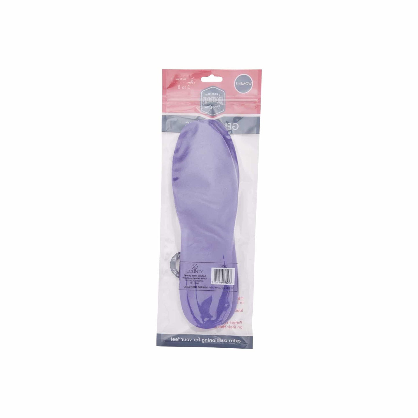 Shoe Treats Ladies Gel Insole Size 3-7