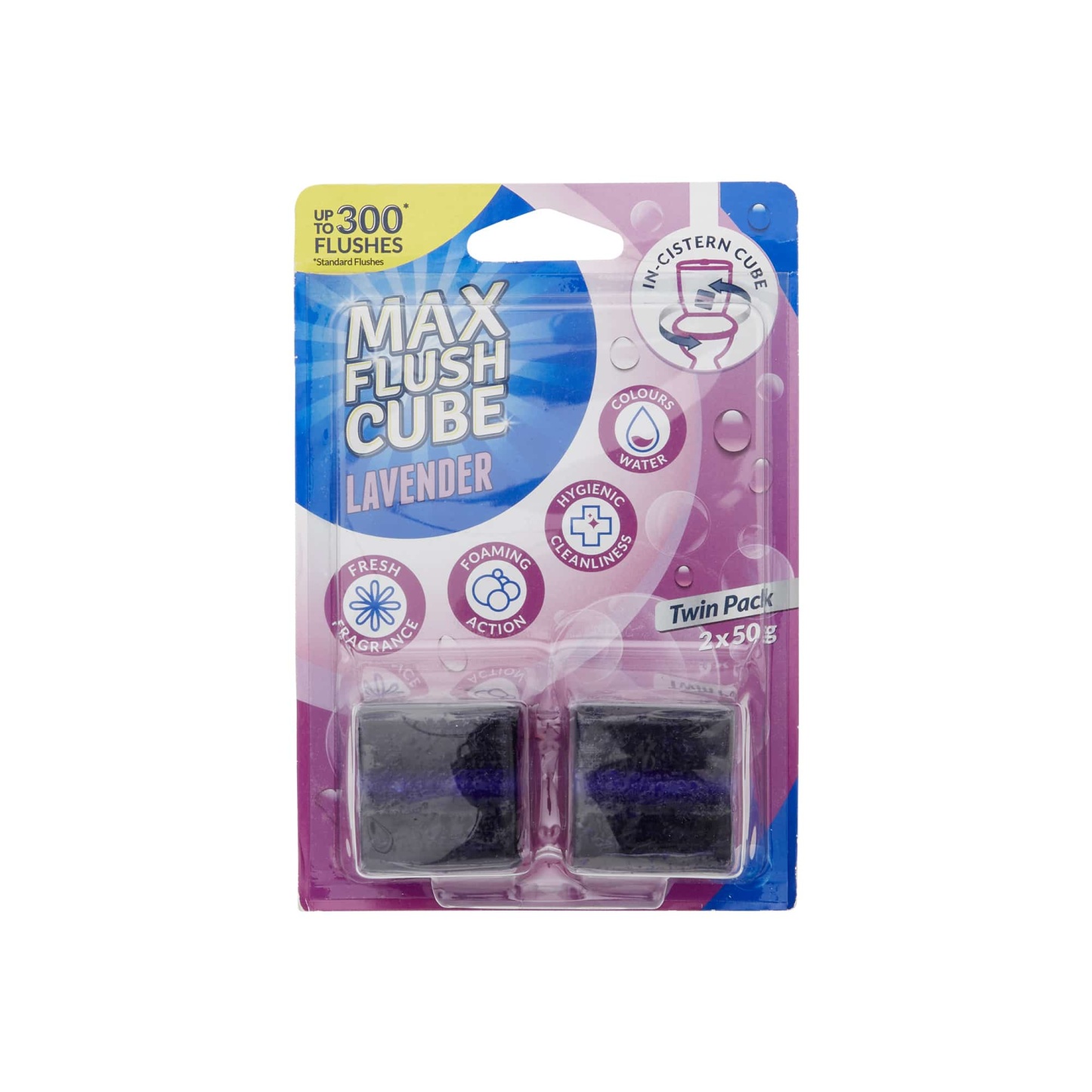 Max Flush Cube Lavender 2 x 50g