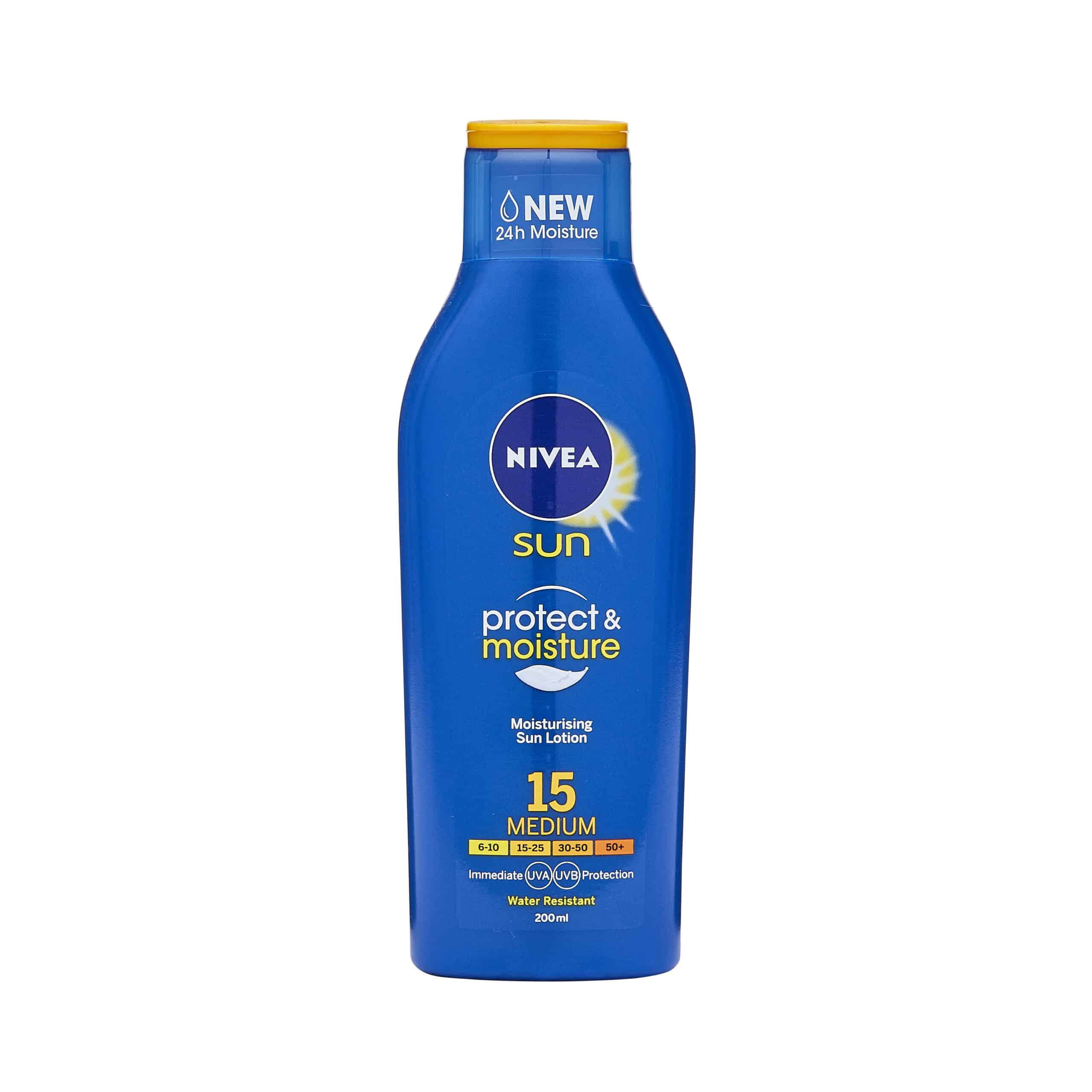 NIVEA SUN Protect & Moisture Suncream Lotion SPF15 200ml