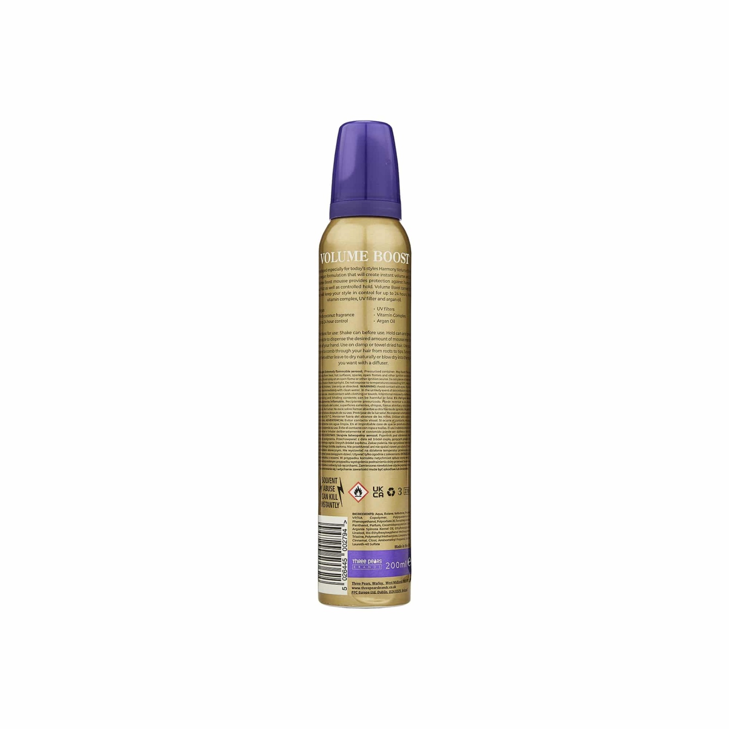 Harmony Gold Volume Boost Extra Firm Hold 200ml