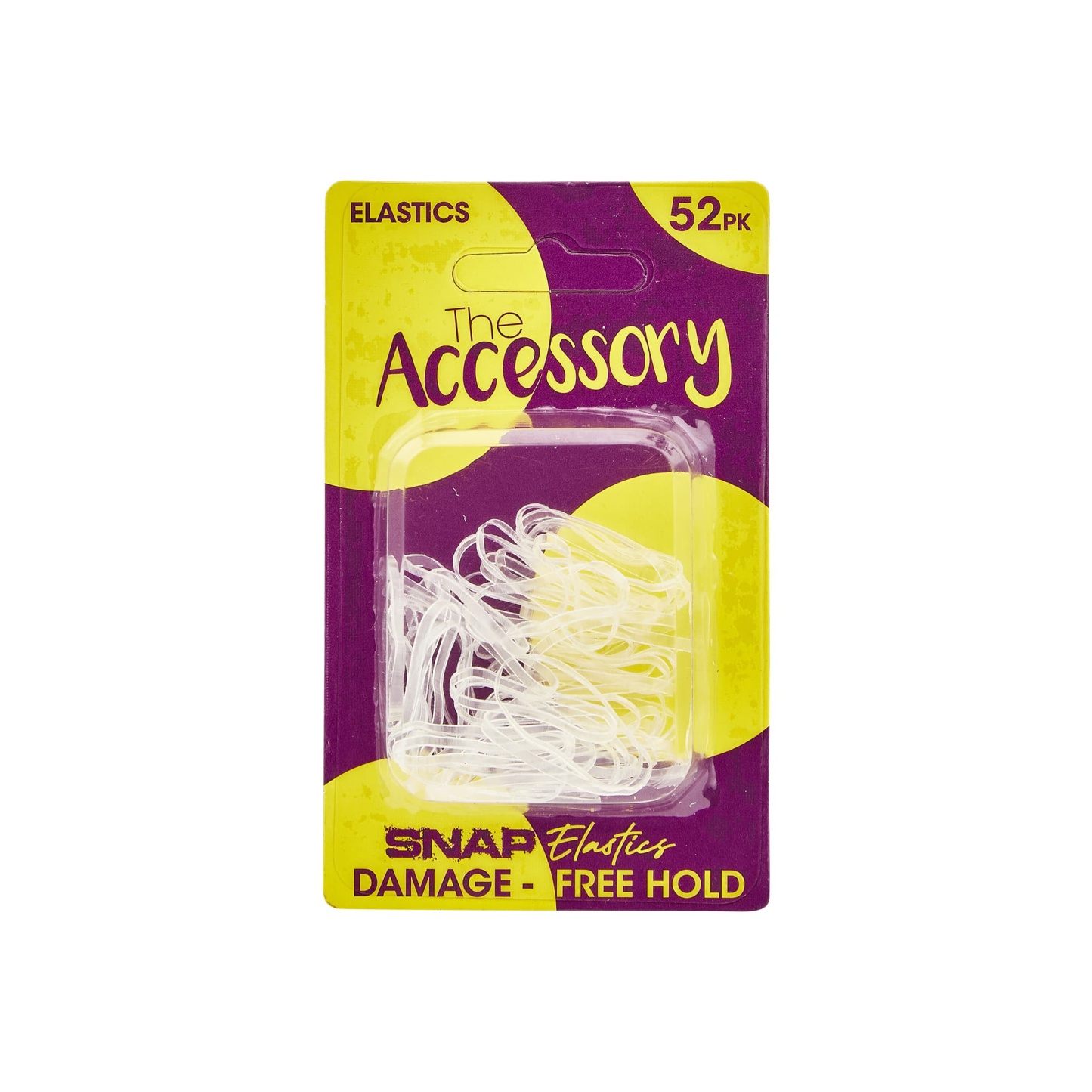 The Accessory Snap Elastics 52pk Clear