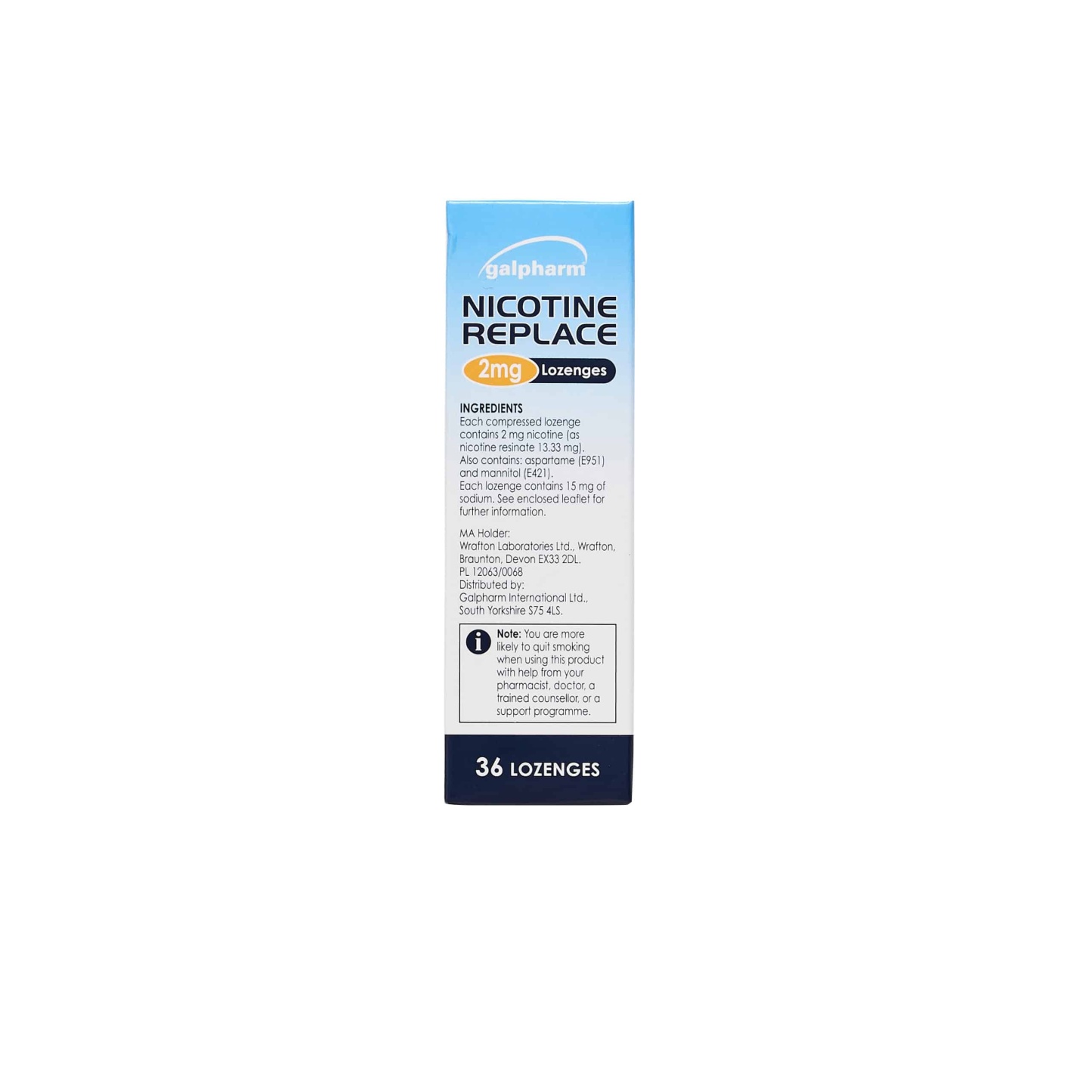 Galpharm Nicotine Replace 2mg Lozenges Peppermint 36's