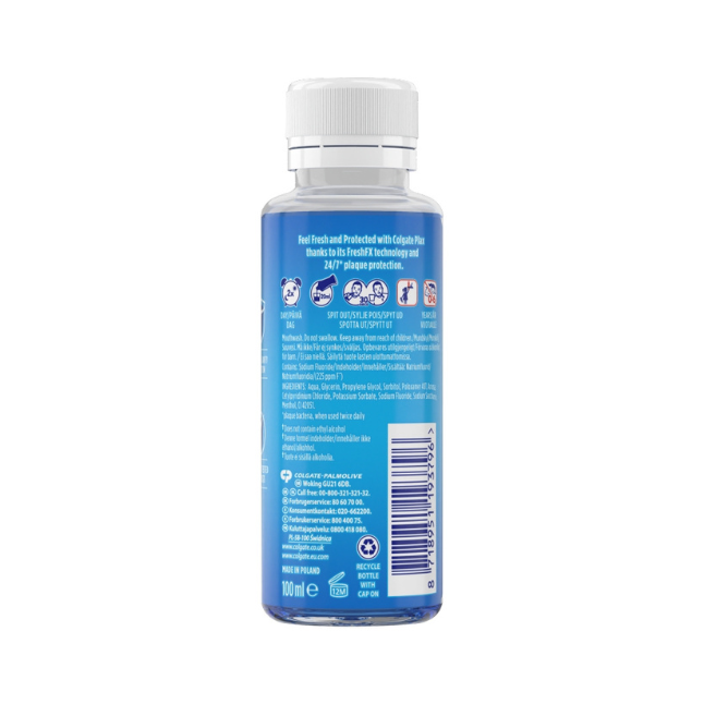 Colgate Plax Cool Mint Travel Mouthwash 100ml
