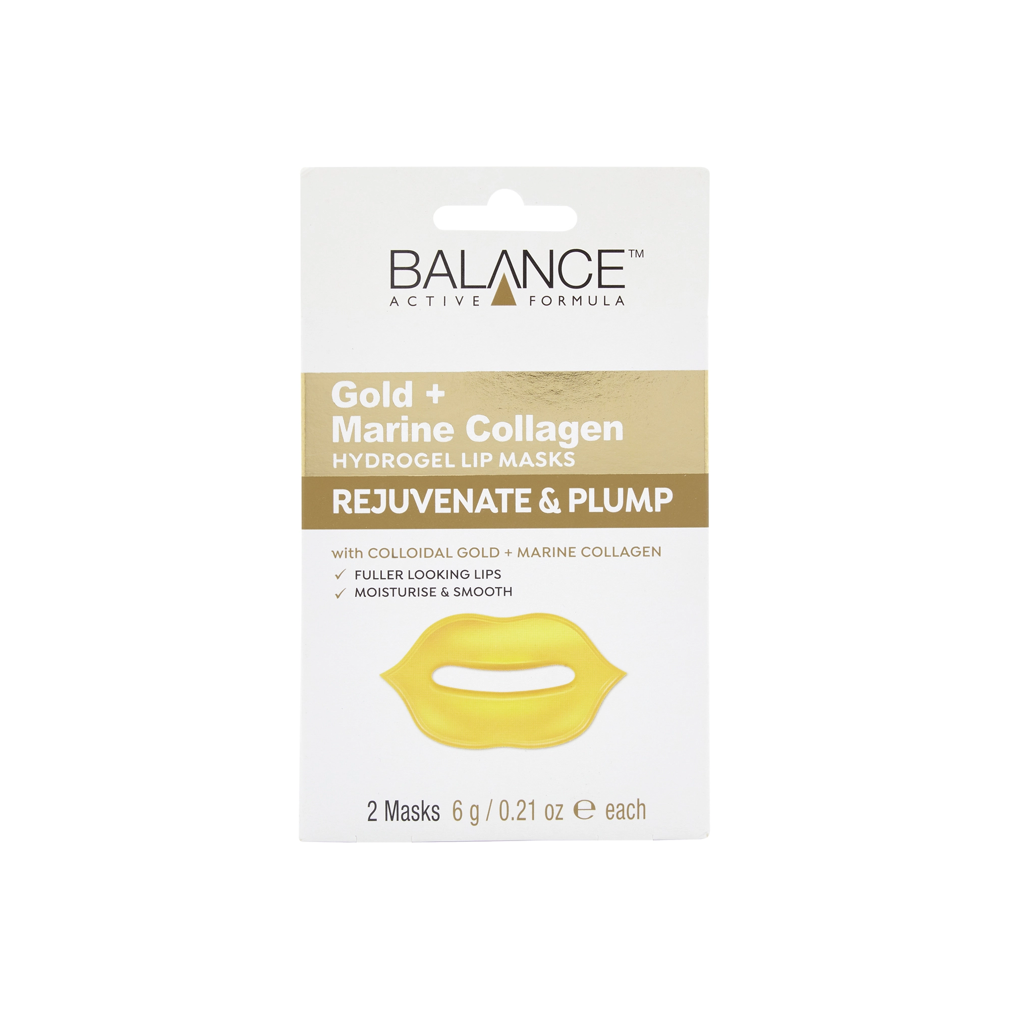 Balance Active Formula Gold + Marine Collagen Lip Masks Pack of 2