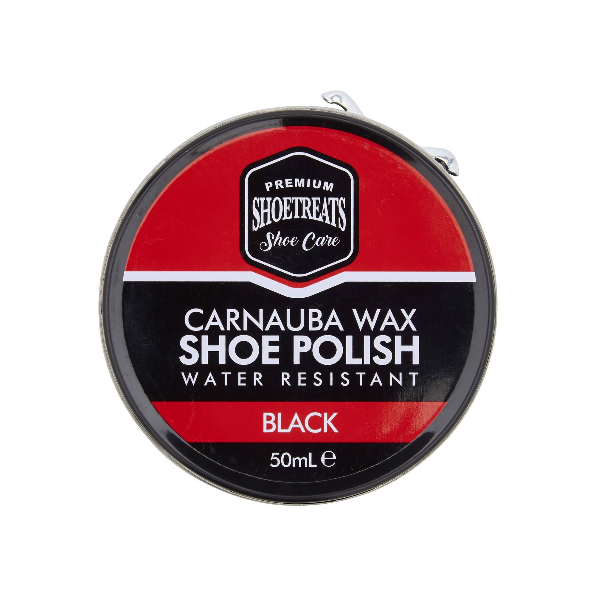 Shoe Treats Carnauba Wax Shoe Polish Water Resistant Black 50ml