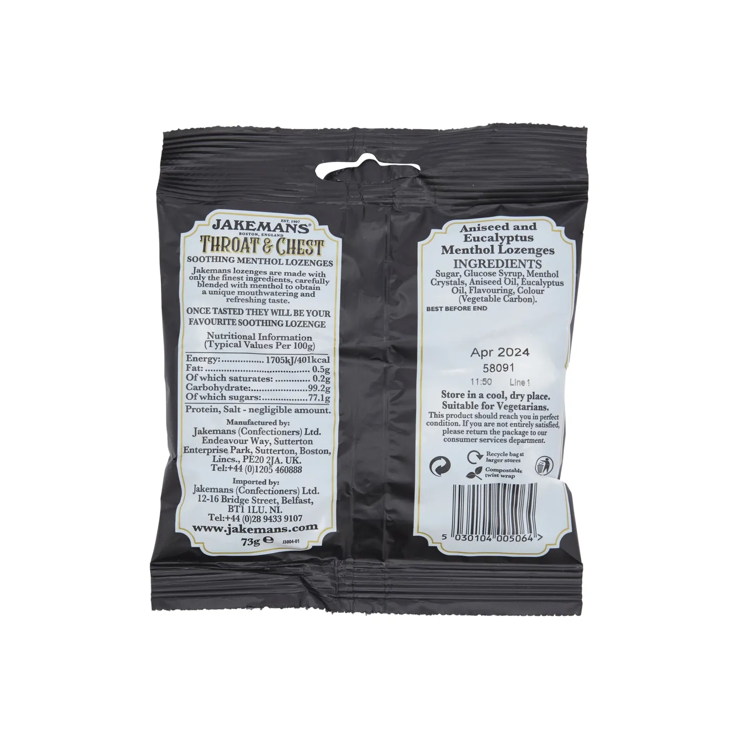 Jakemans Throat & Chest 73g