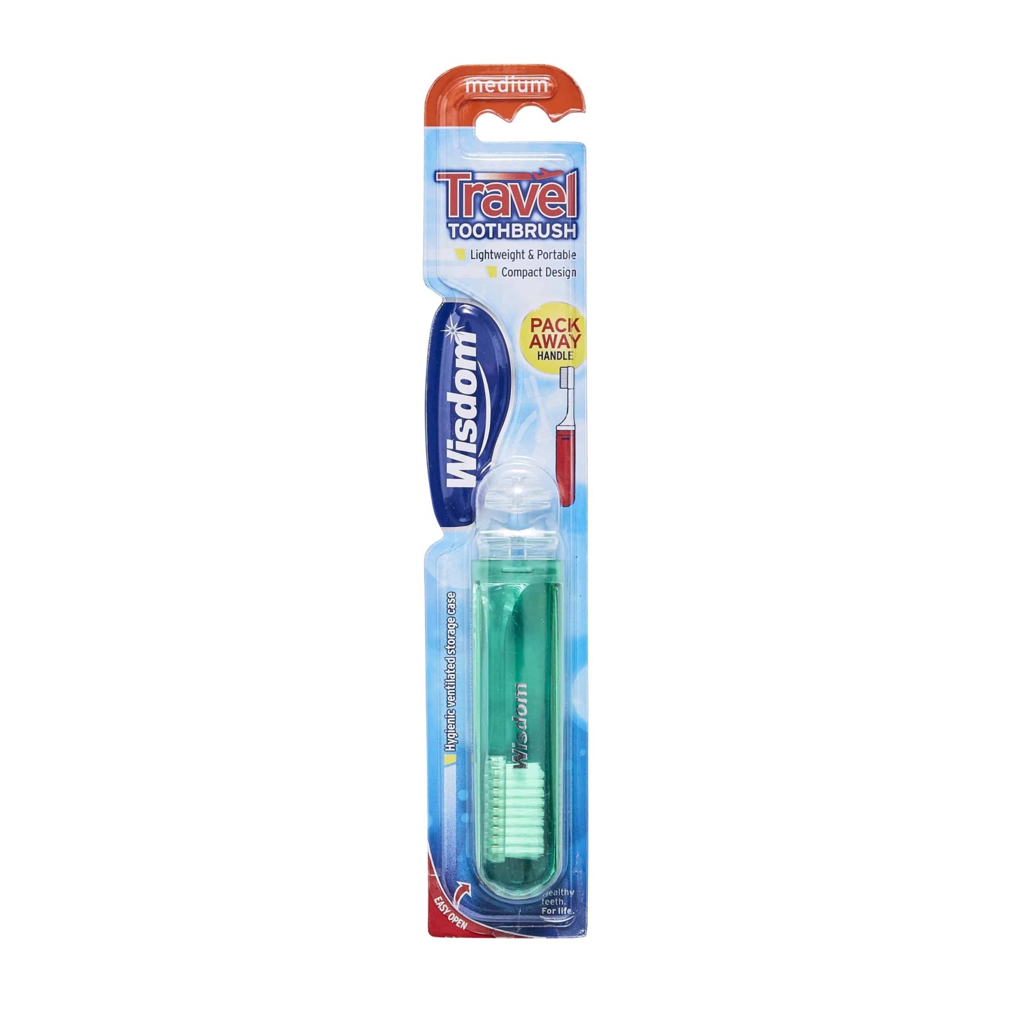 Wisdom Travel Medium Toothbrush