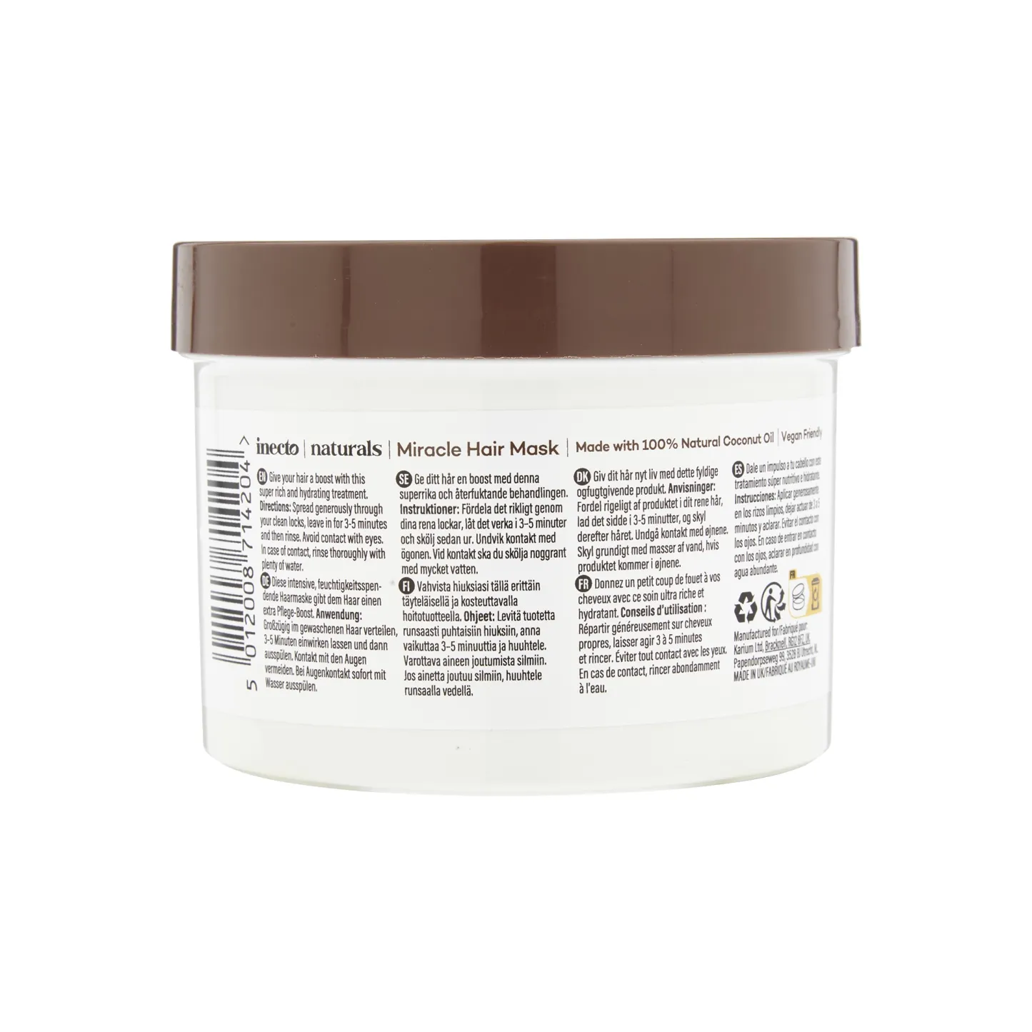 Inecto Deeply Hydrate Miracle Hair Mask 450ml