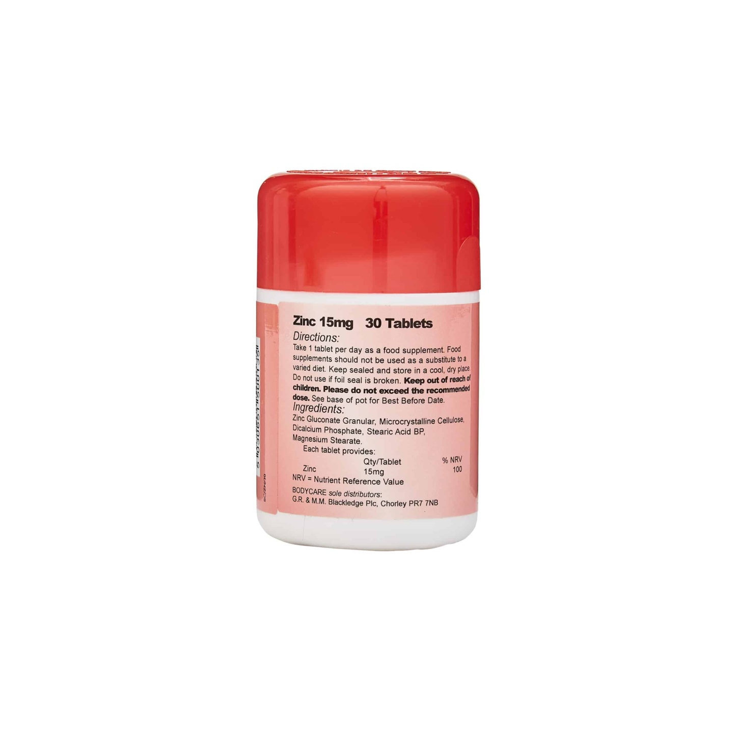 Bodycare Zinc 15mg Tablets 30's