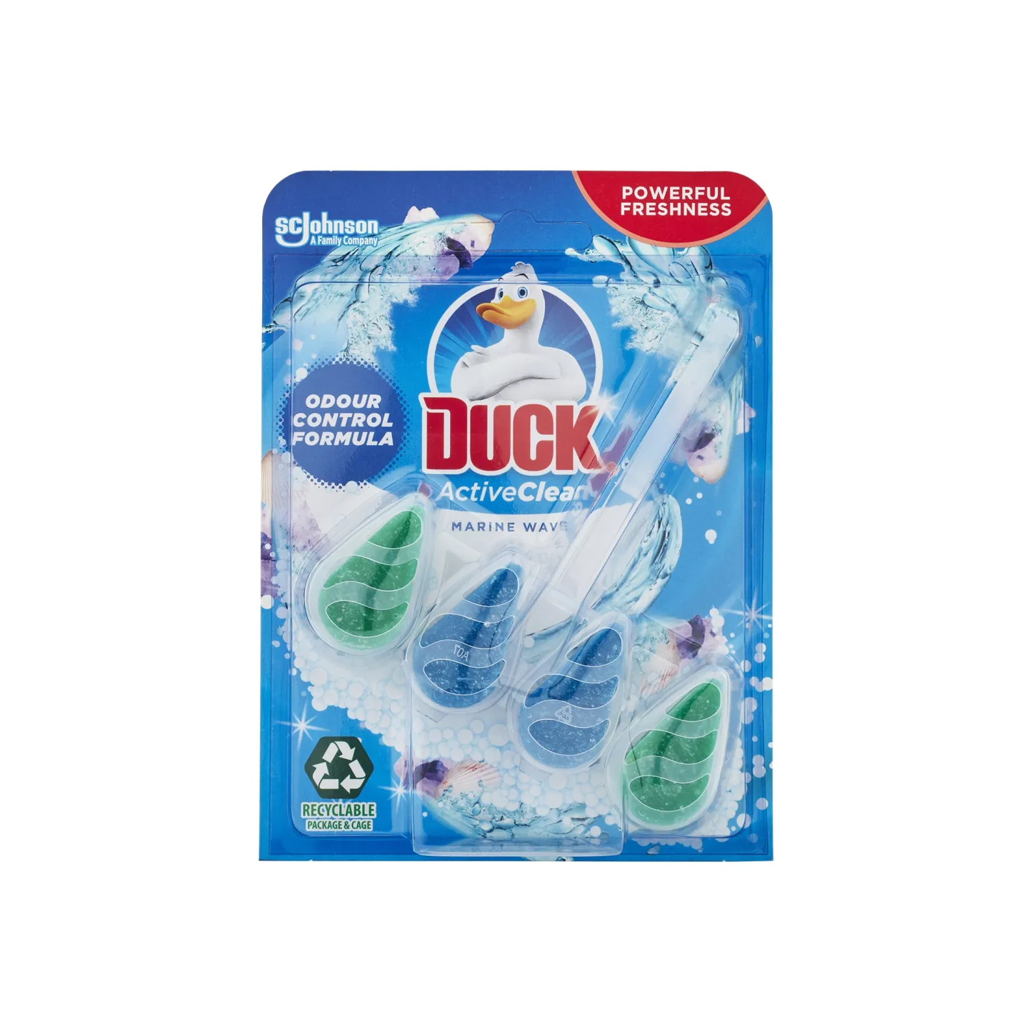 Duck Active Clean Toilet Rim Block Marine