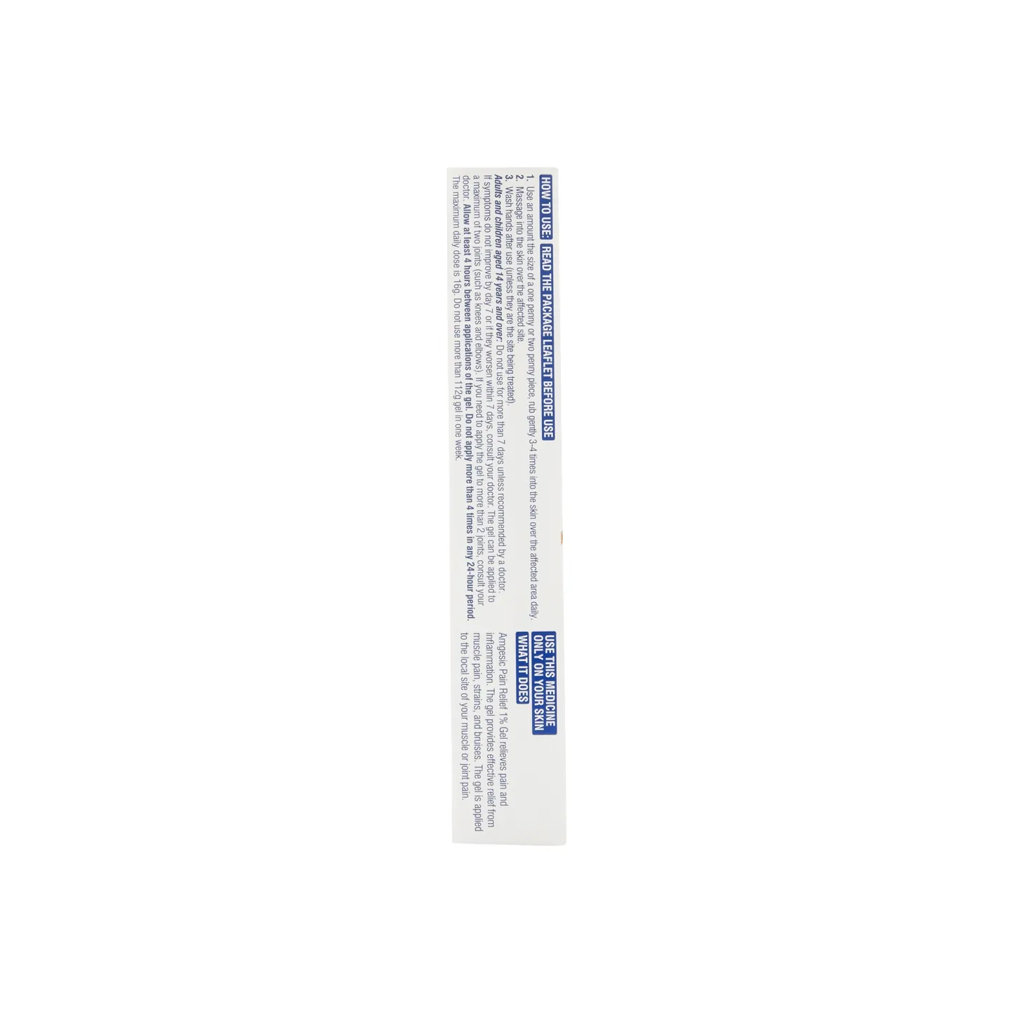 Amgesic Pain Relief 1% Gel 50g
