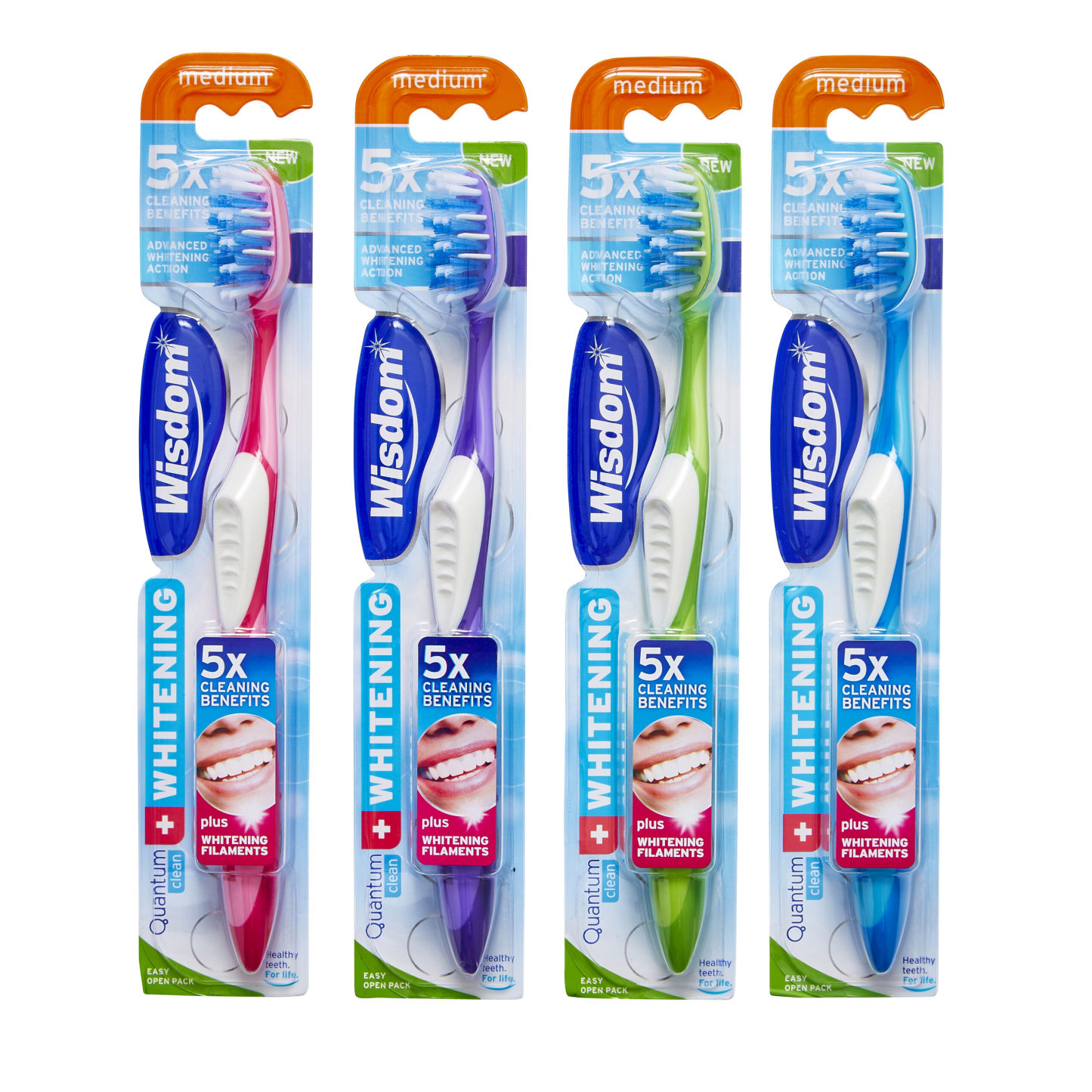 Wisdom Quantum Whitening Medium Toothbrush