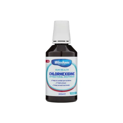 Wisdom Chlorhexidine Mint Mouthwash 300ml