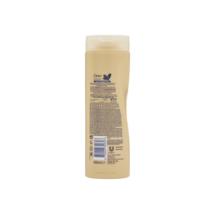 Dove Lotion Visible Glow Fair - Medium 400ml