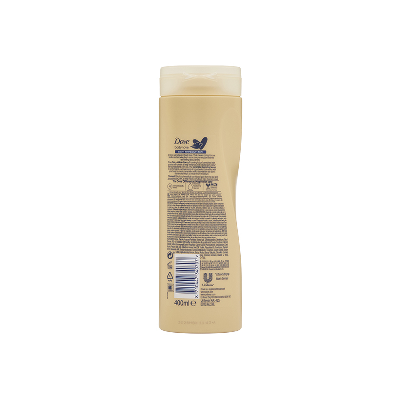 Dove Lotion Visible Glow Fair - Medium 400ml