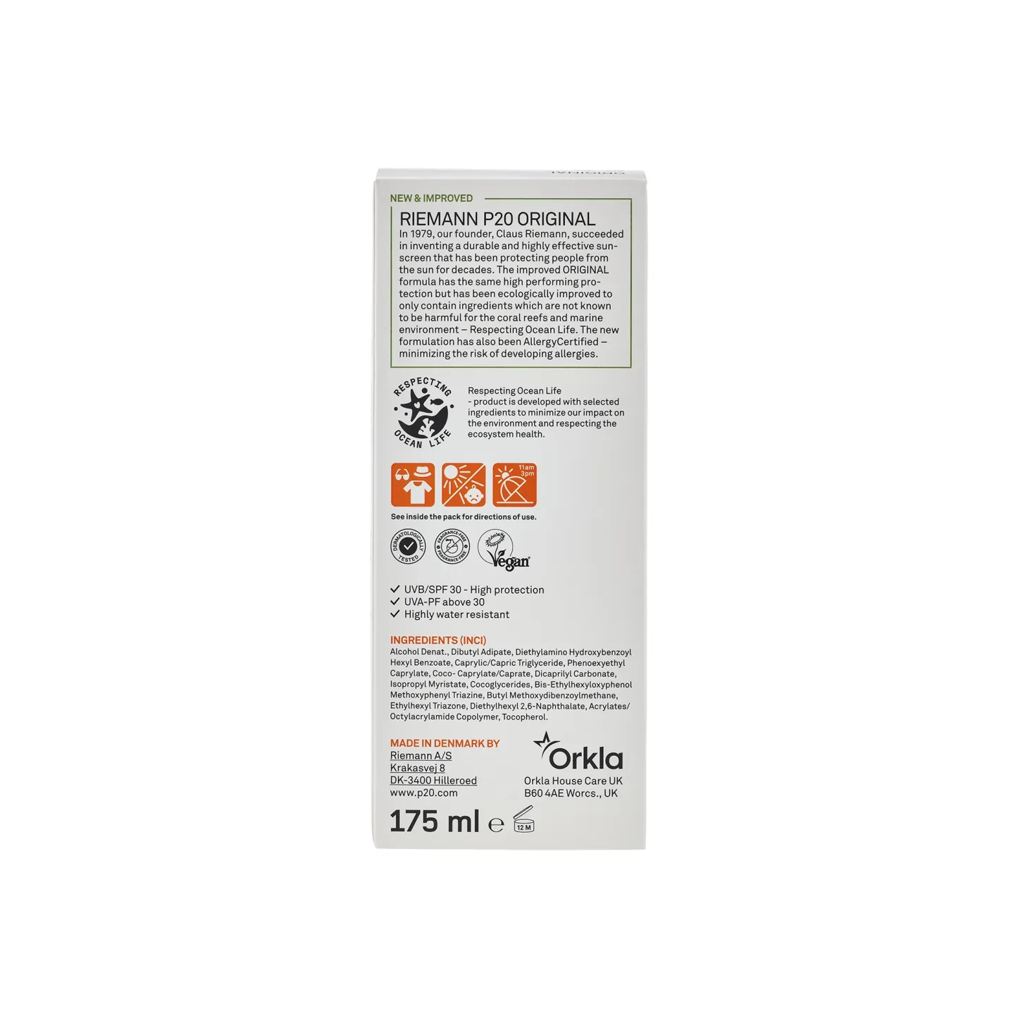 Riemann P20 Sun Spray Original SPF30 175 ml
