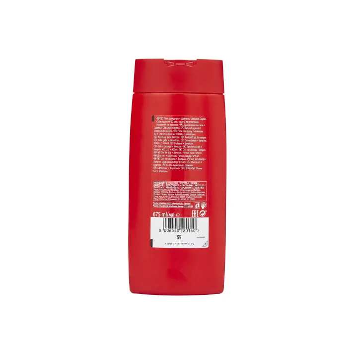 Old Spice Captain Shower Gel & Shampoo For Men 675ml