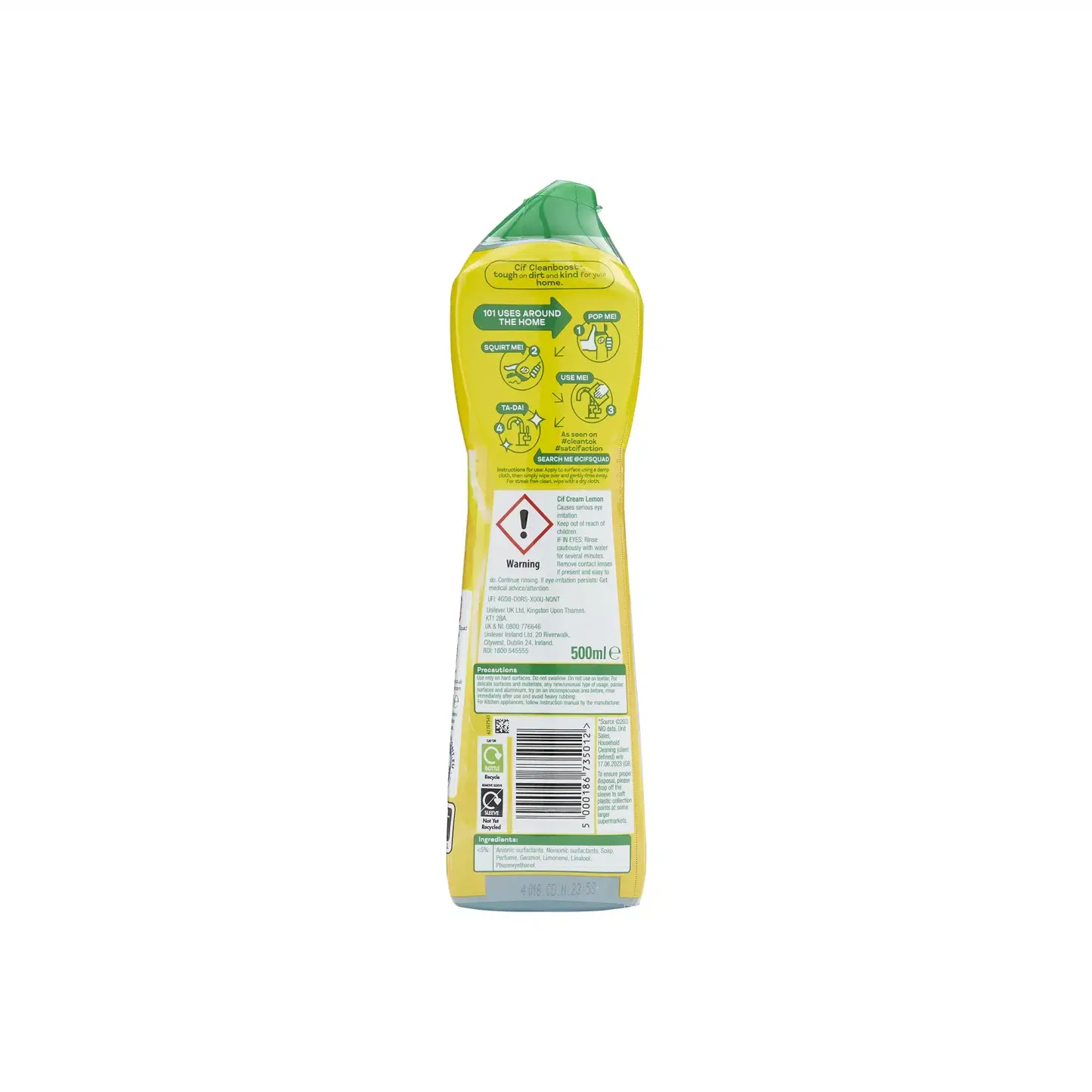 Cif Cream Cleaner Lemon 500ml