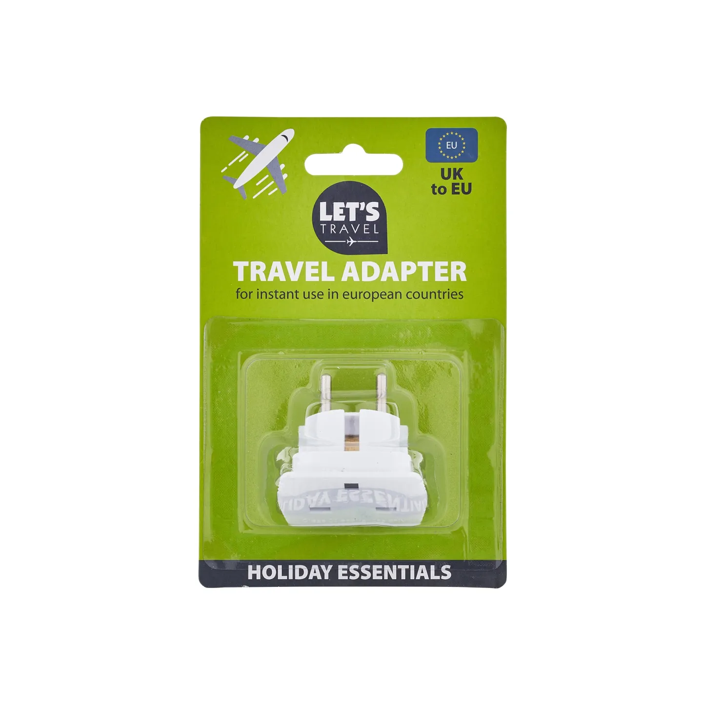 Let's Travel UK to Europe Travel Adapter