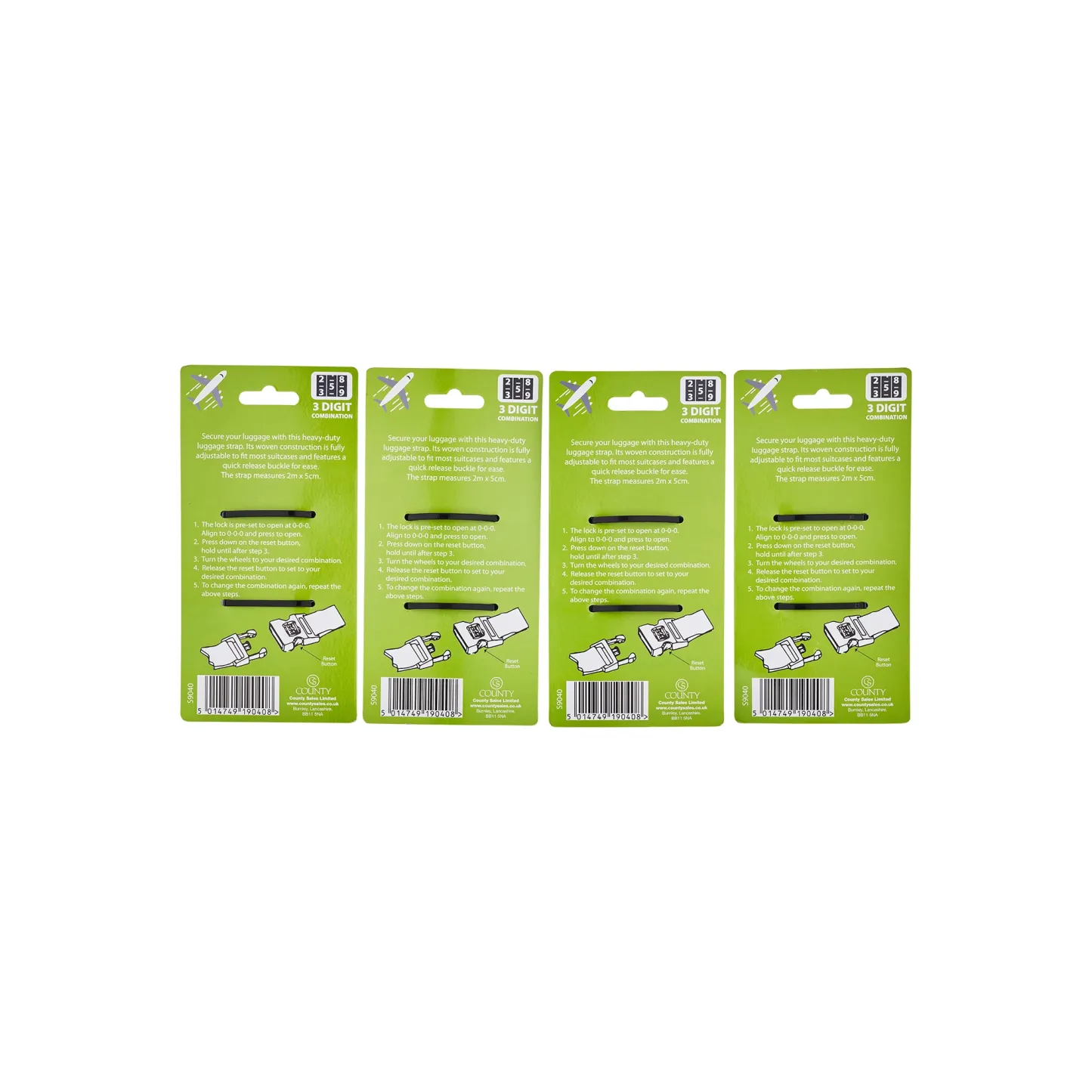 Let's Travel Combination Travel Strap