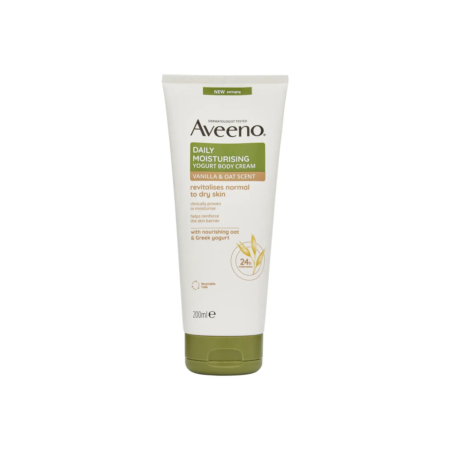 Aveeno Daily Moisturising Vanilla & Oat Body Cream 200ml